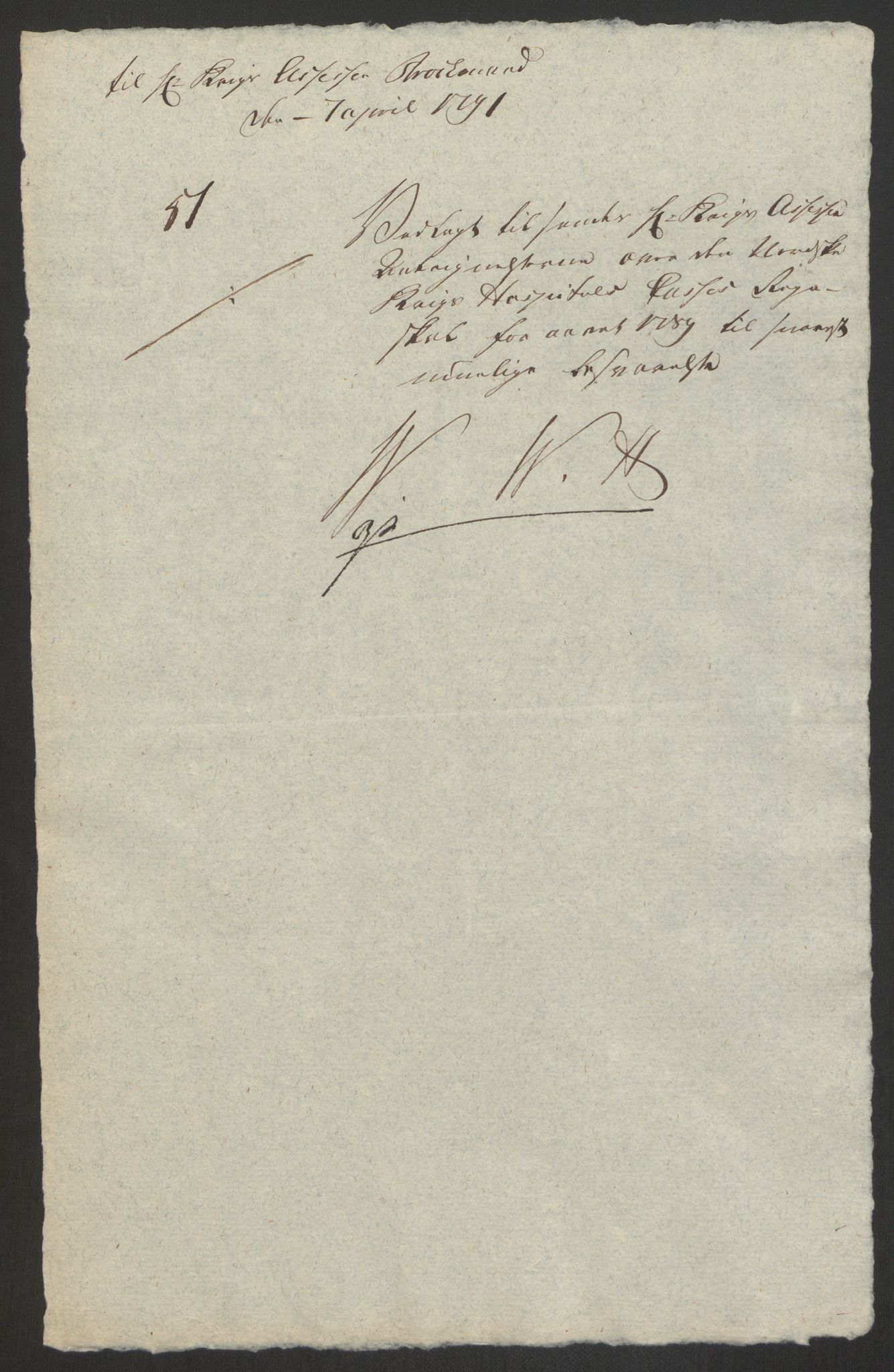 Forsvaret, Den norske kvesthuskasse/krigshospitalkasse, AV/RA-RAFA-1887/F/Fa/L0008: Konsepter, 1790-1793, p. 443