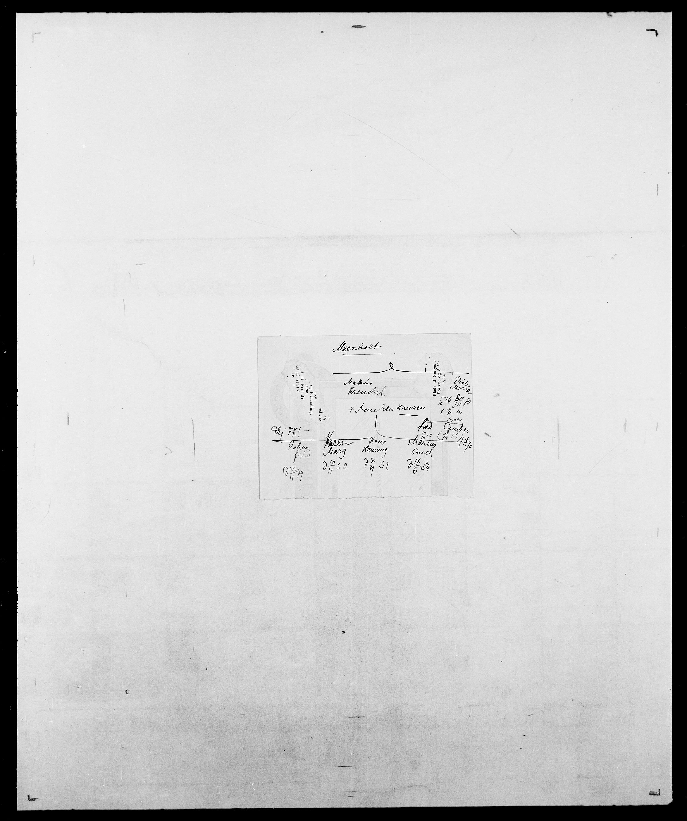 Delgobe, Charles Antoine - samling, AV/SAO-PAO-0038/D/Da/L0026: Mechelby - Montoppidan, p. 101