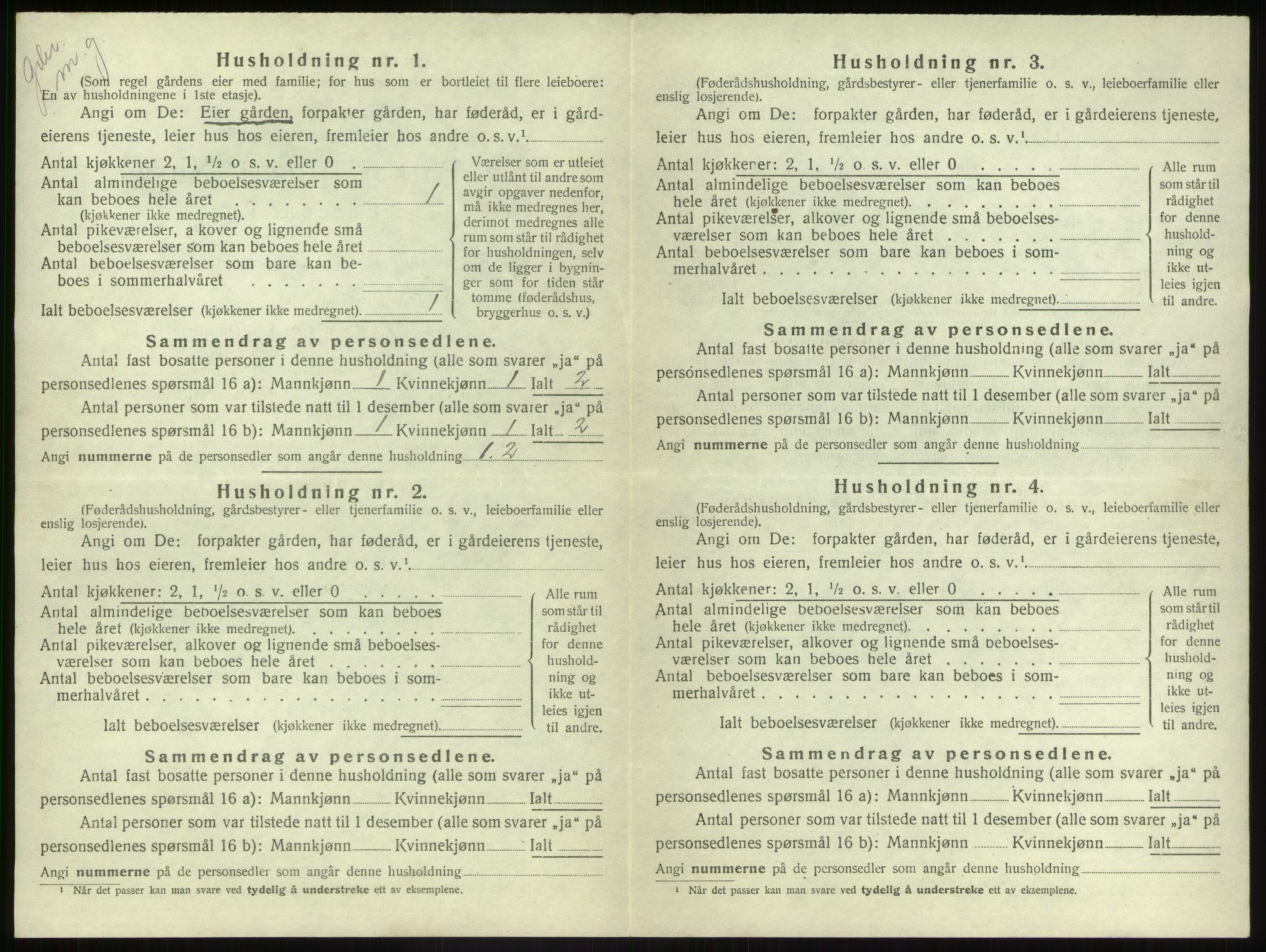 SAB, 1920 census for Naustdal, 1920, p. 521