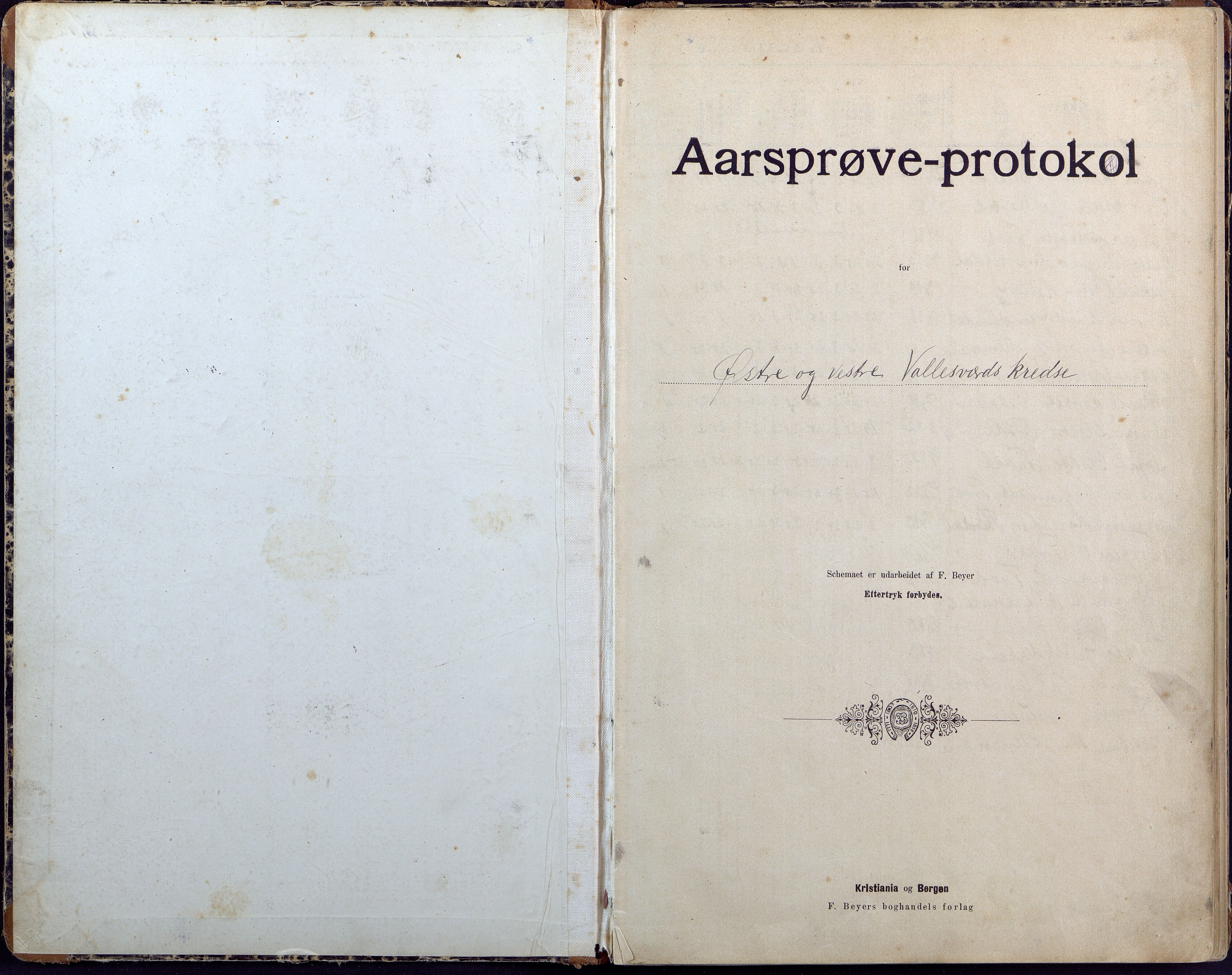 Høvåg kommune, AAKS/KA0927-PK/2/2/L0026: Østre og Vestre Vallesvær - Årsprøveprotokoll, 1894-1944