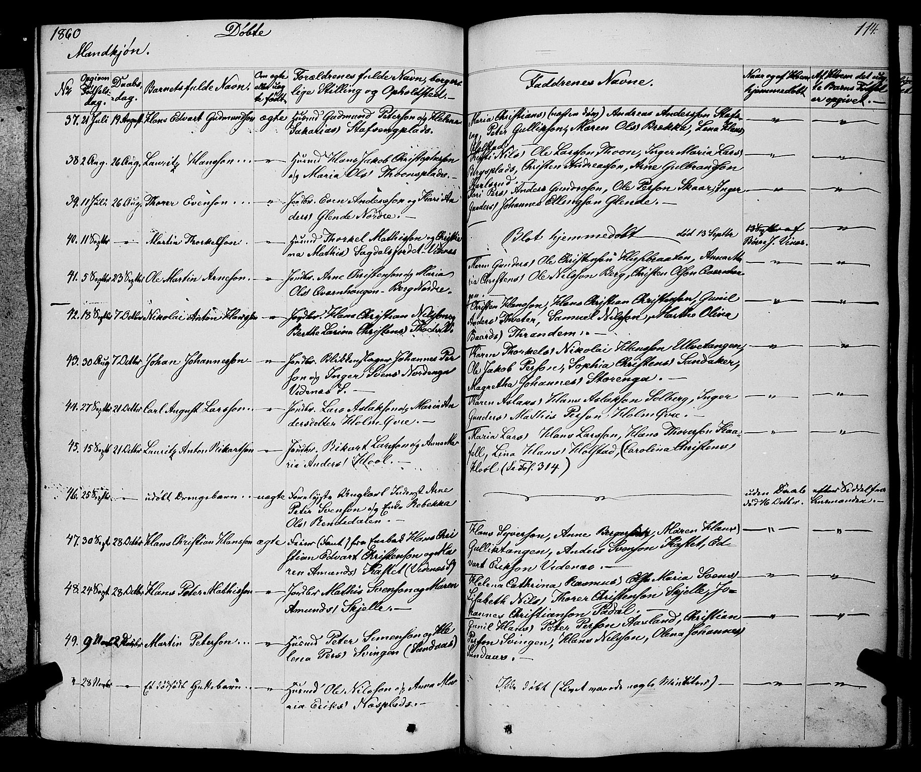 Skiptvet prestekontor Kirkebøker, SAO/A-20009/F/Fa/L0006: Parish register (official) no. 6, 1839-1860, p. 114
