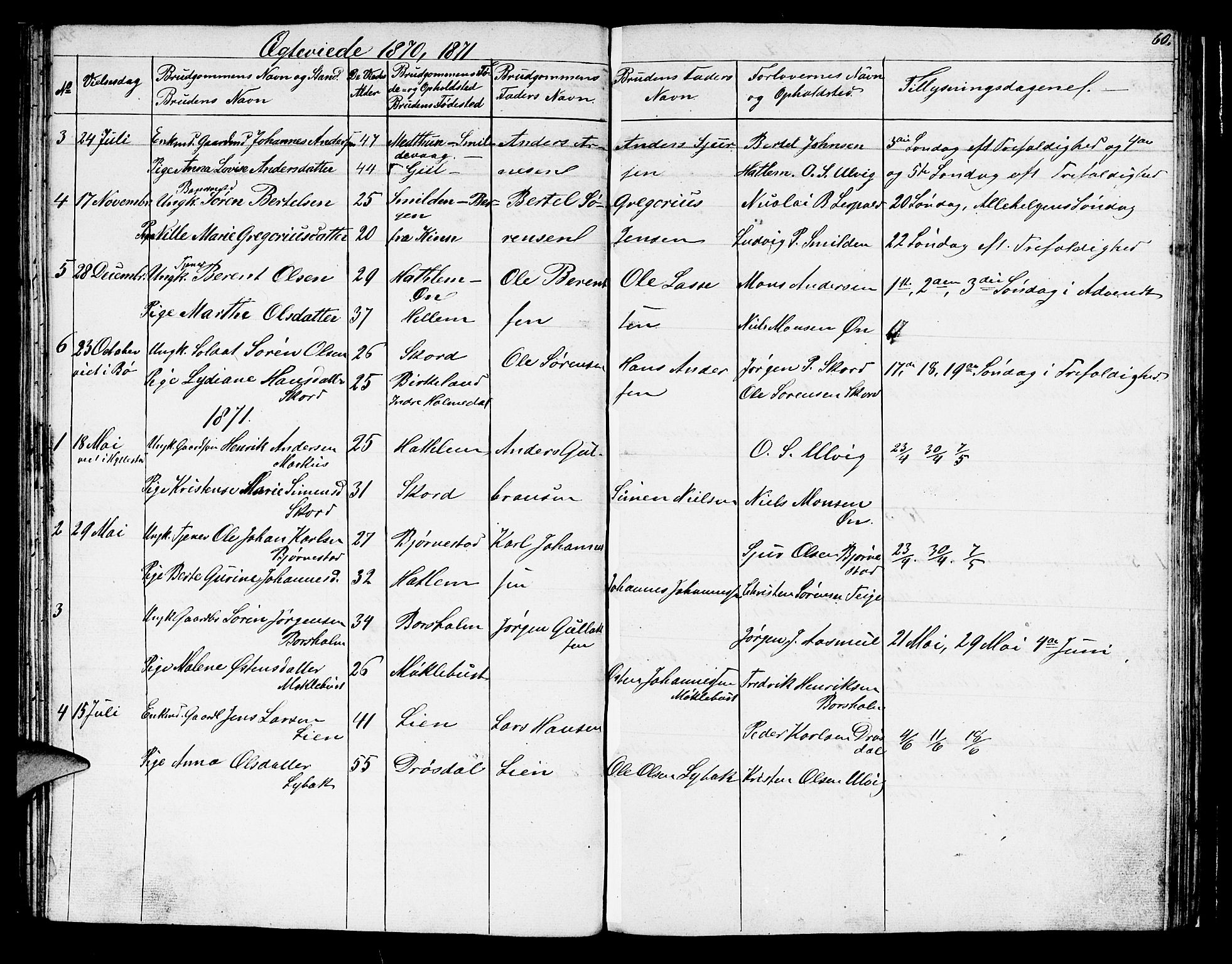 Hyllestad sokneprestembete, SAB/A-80401: Parish register (copy) no. C 1, 1853-1873, p. 60