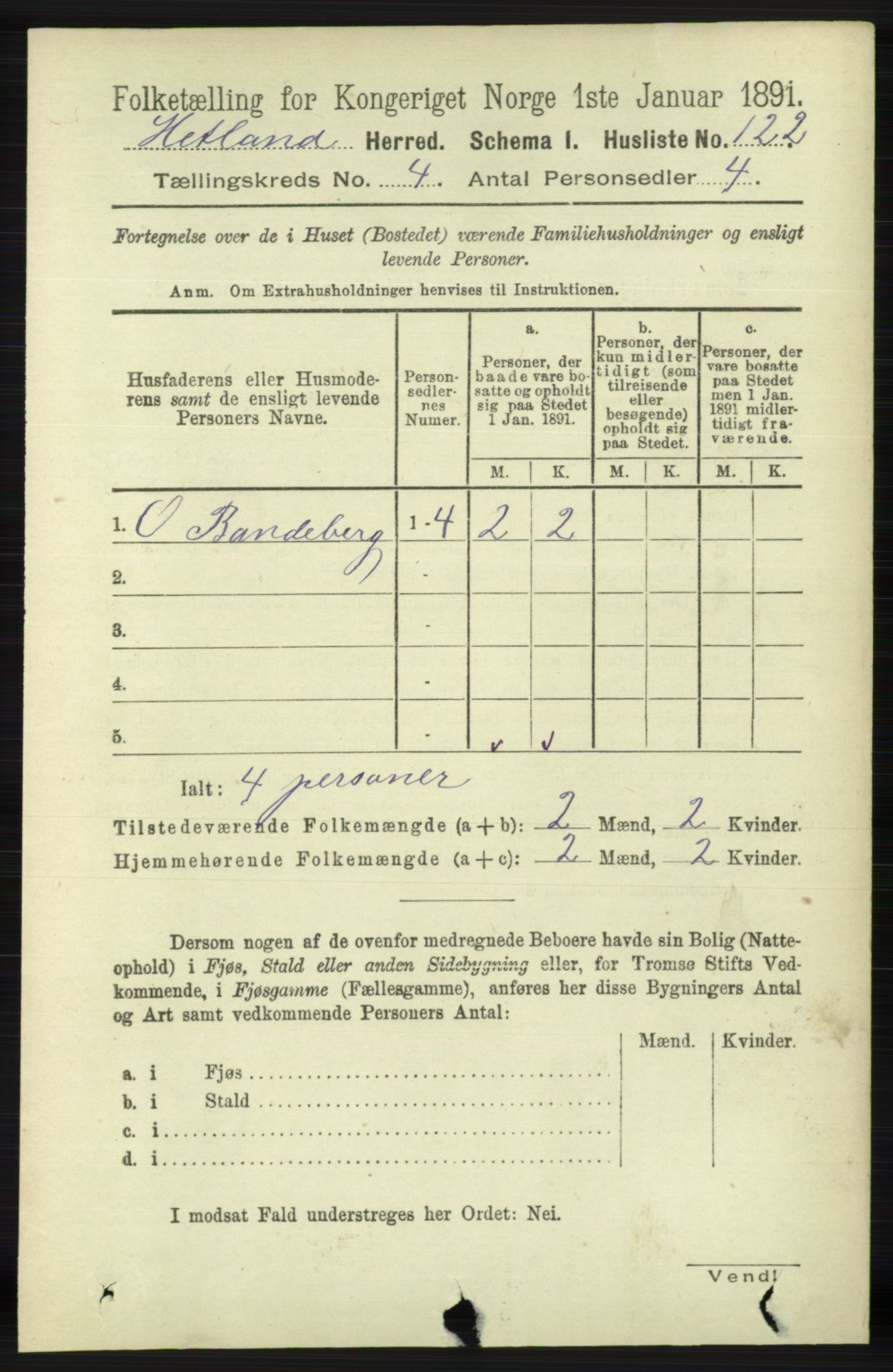 RA, 1891 census for 1126 Hetland, 1891, p. 1980