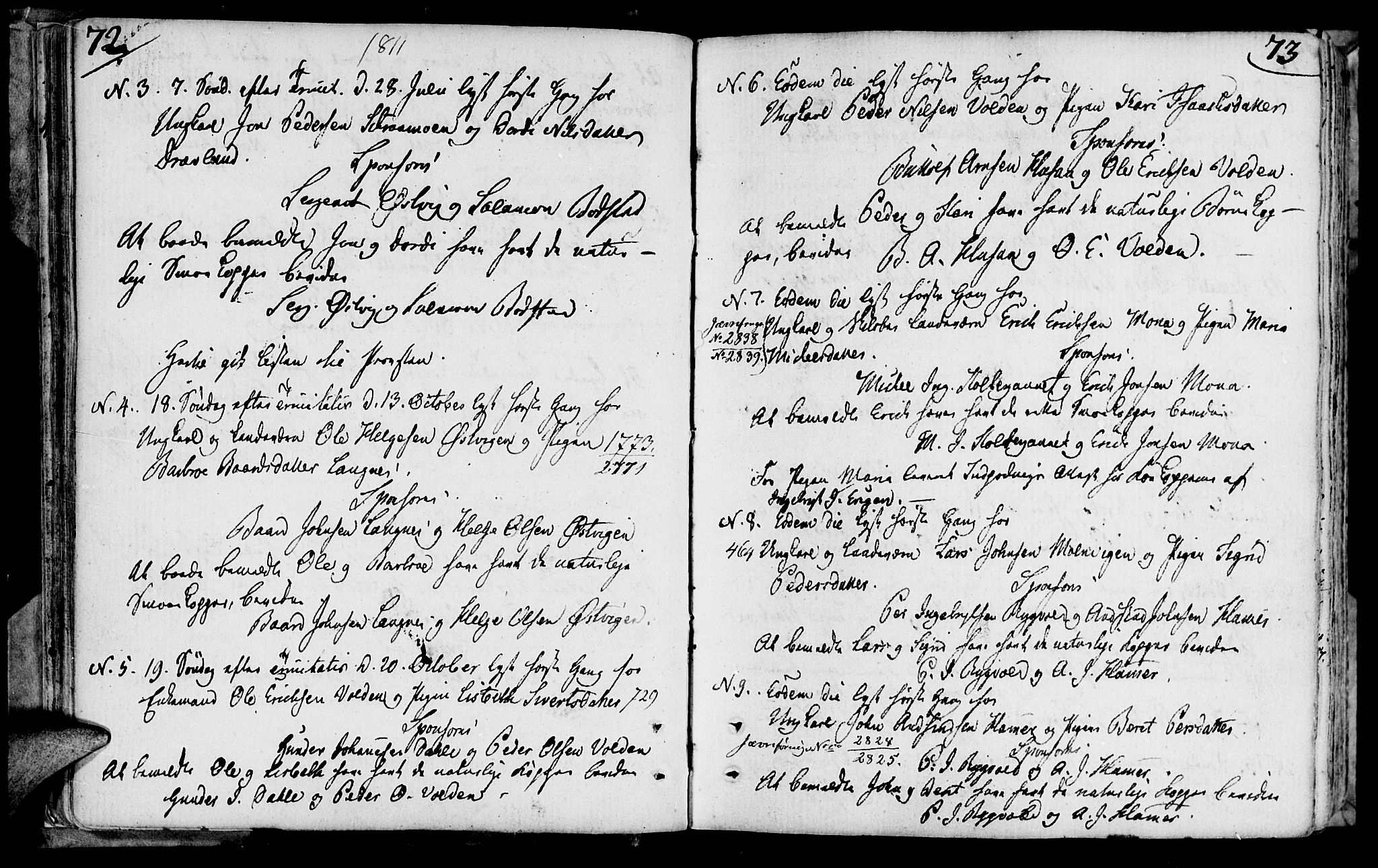 Ministerialprotokoller, klokkerbøker og fødselsregistre - Nord-Trøndelag, SAT/A-1458/749/L0468: Parish register (official) no. 749A02, 1787-1817, p. 72-73