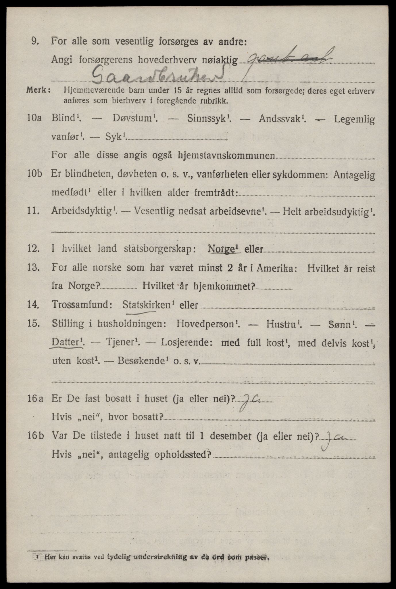 SAKO, 1920 census for Kviteseid, 1920, p. 4128