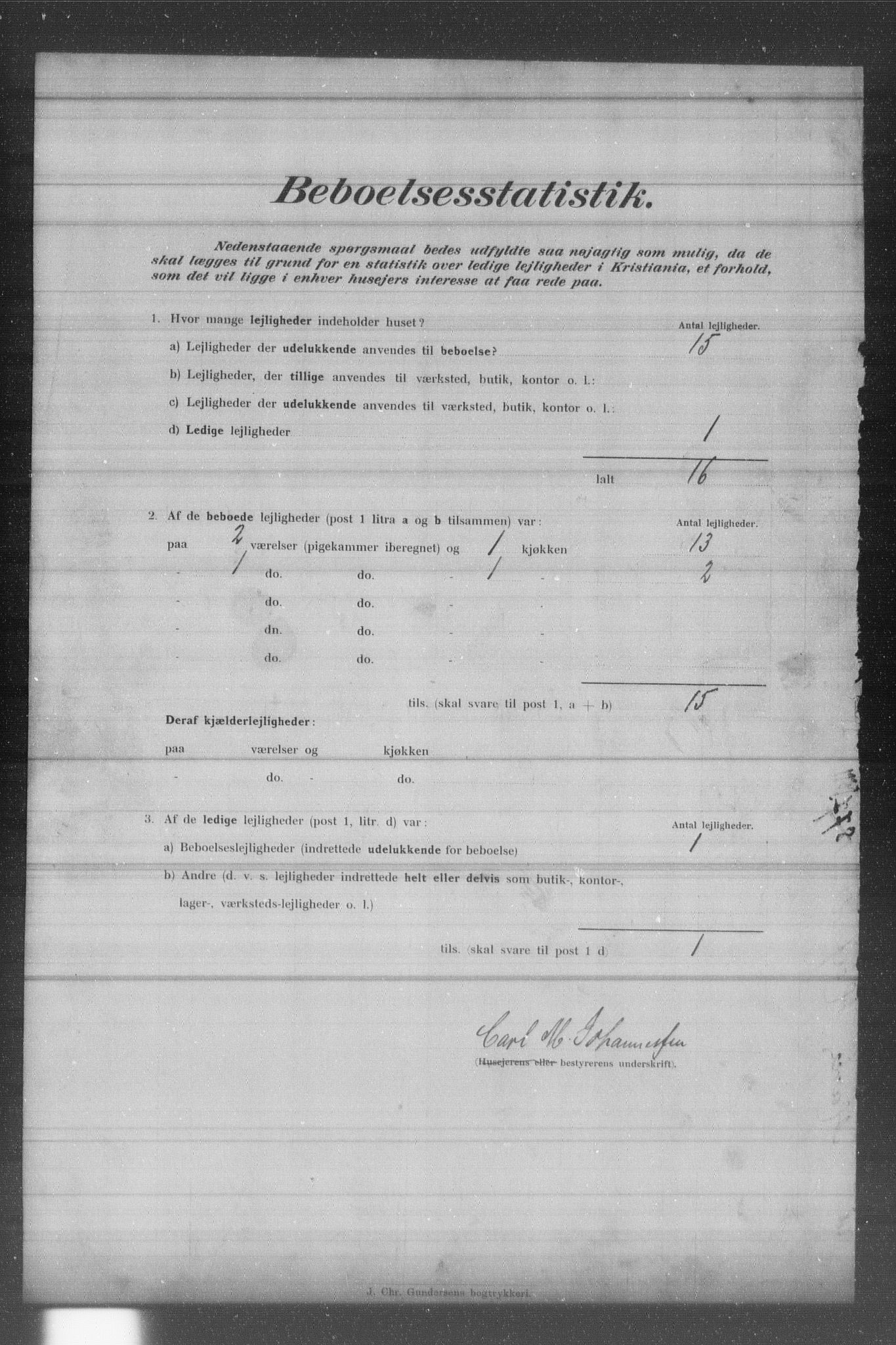 OBA, Municipal Census 1902 for Kristiania, 1902, p. 1034