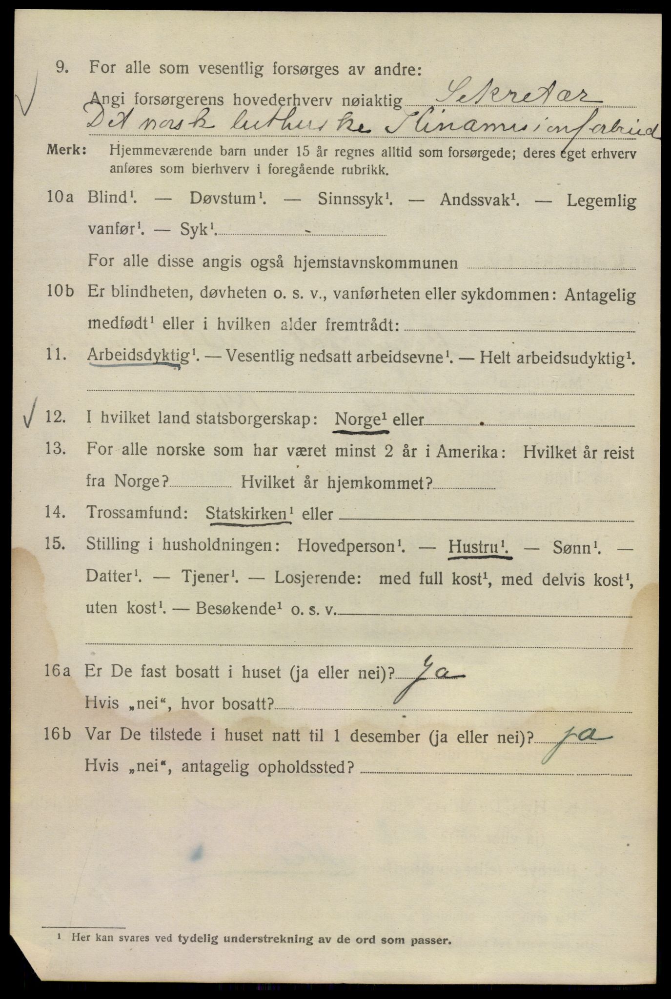 SAO, 1920 census for Kristiania, 1920, p. 208268