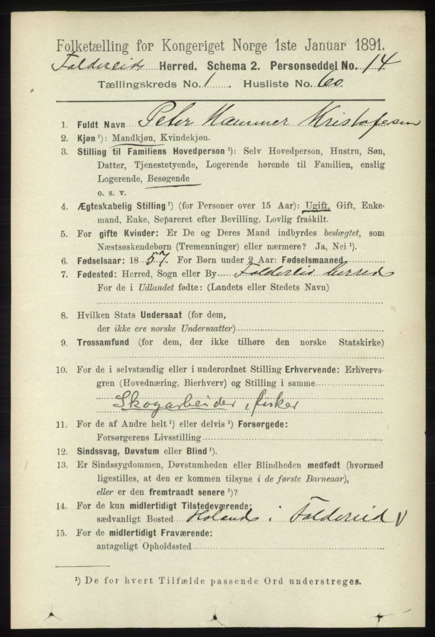 RA, 1891 census for 1753 Foldereid, 1891, p. 510