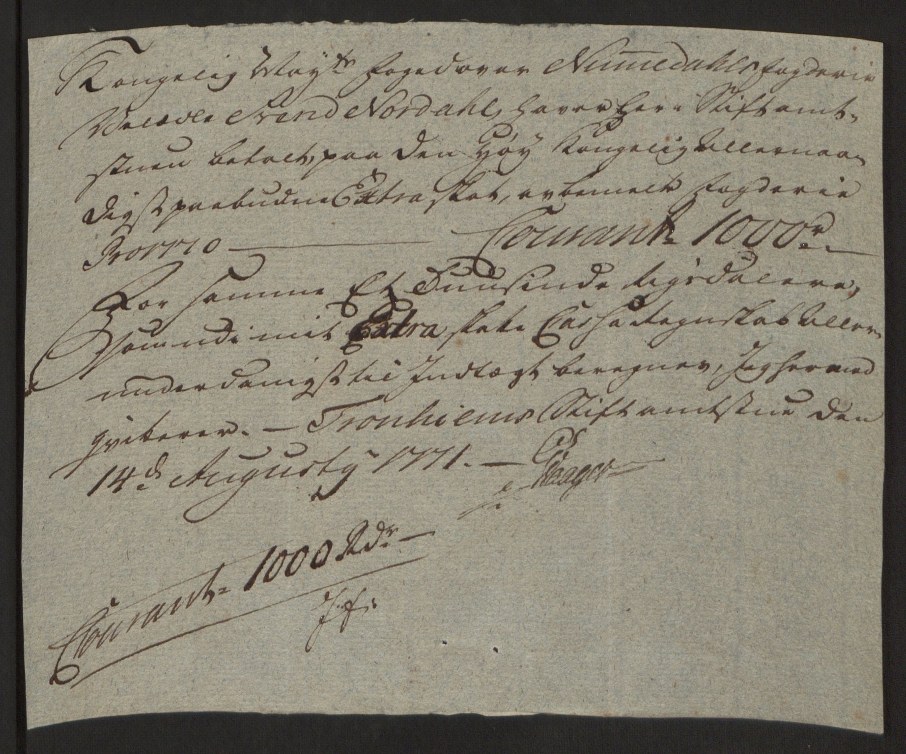 Rentekammeret inntil 1814, Reviderte regnskaper, Fogderegnskap, AV/RA-EA-4092/R64/L4502: Ekstraskatten Namdal, 1762-1772, p. 412