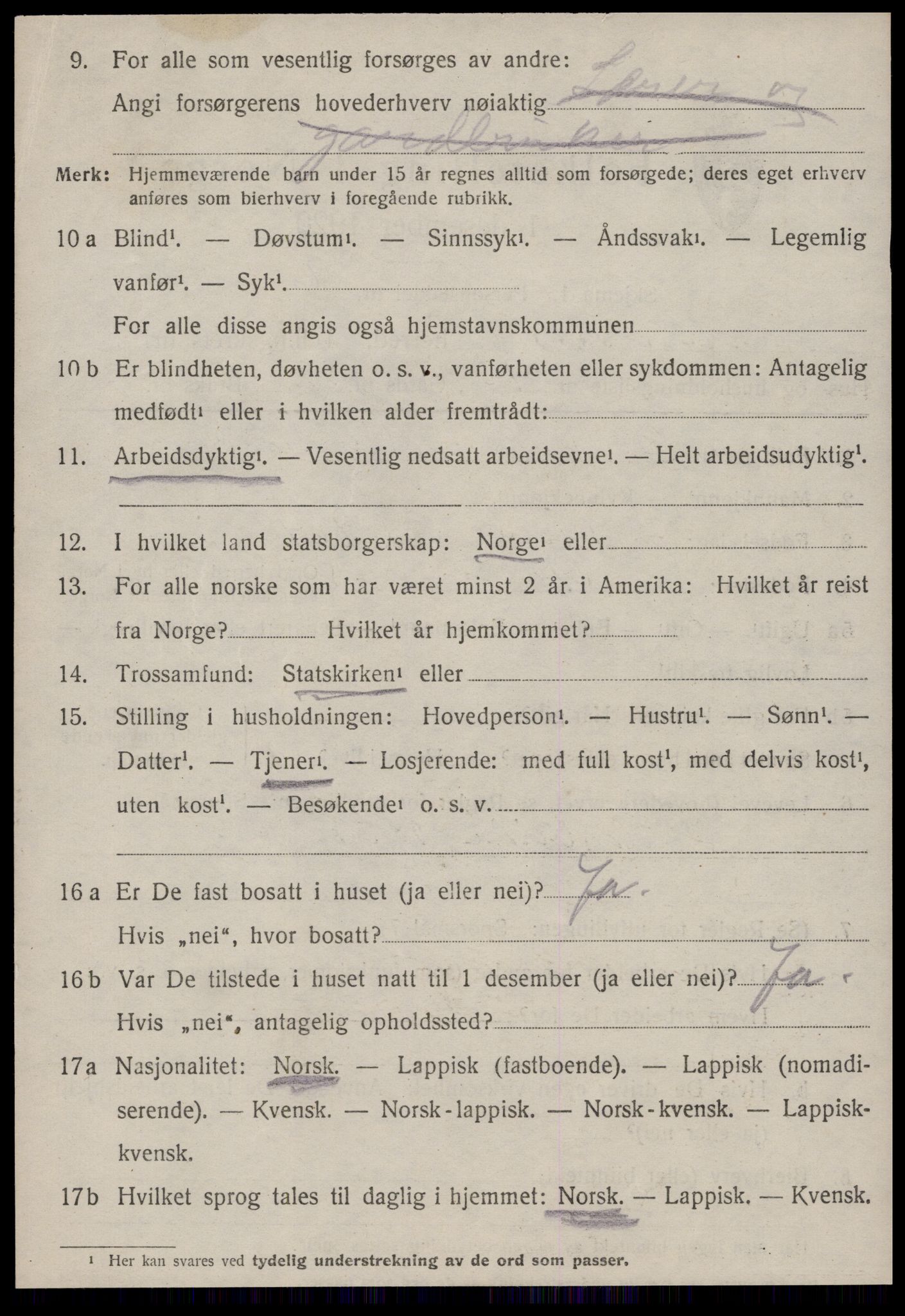 SAT, 1920 census for Ålen, 1920, p. 4663