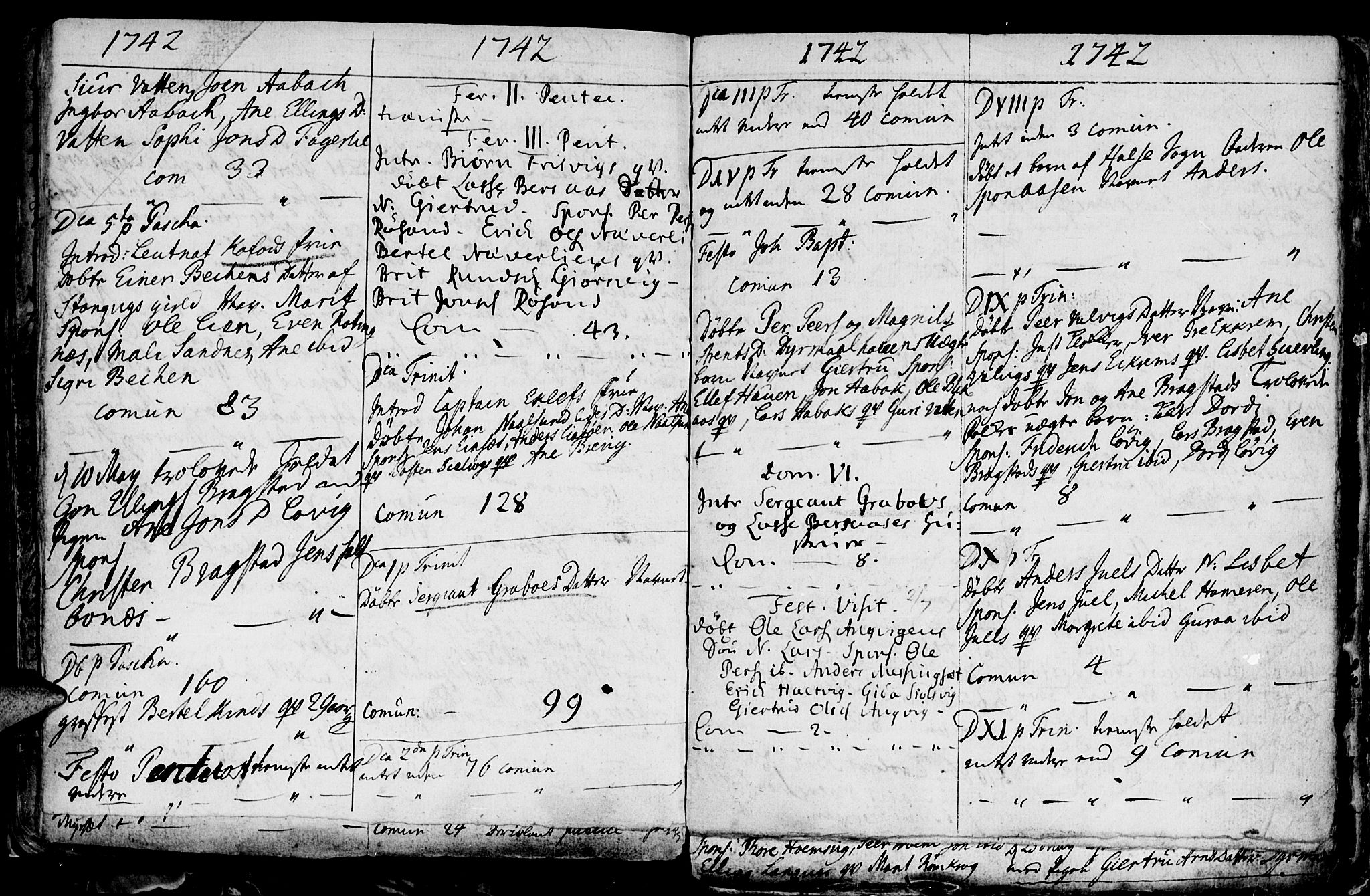 Ministerialprotokoller, klokkerbøker og fødselsregistre - Møre og Romsdal, AV/SAT-A-1454/586/L0978: Parish register (official) no. 586A04, 1732-1751