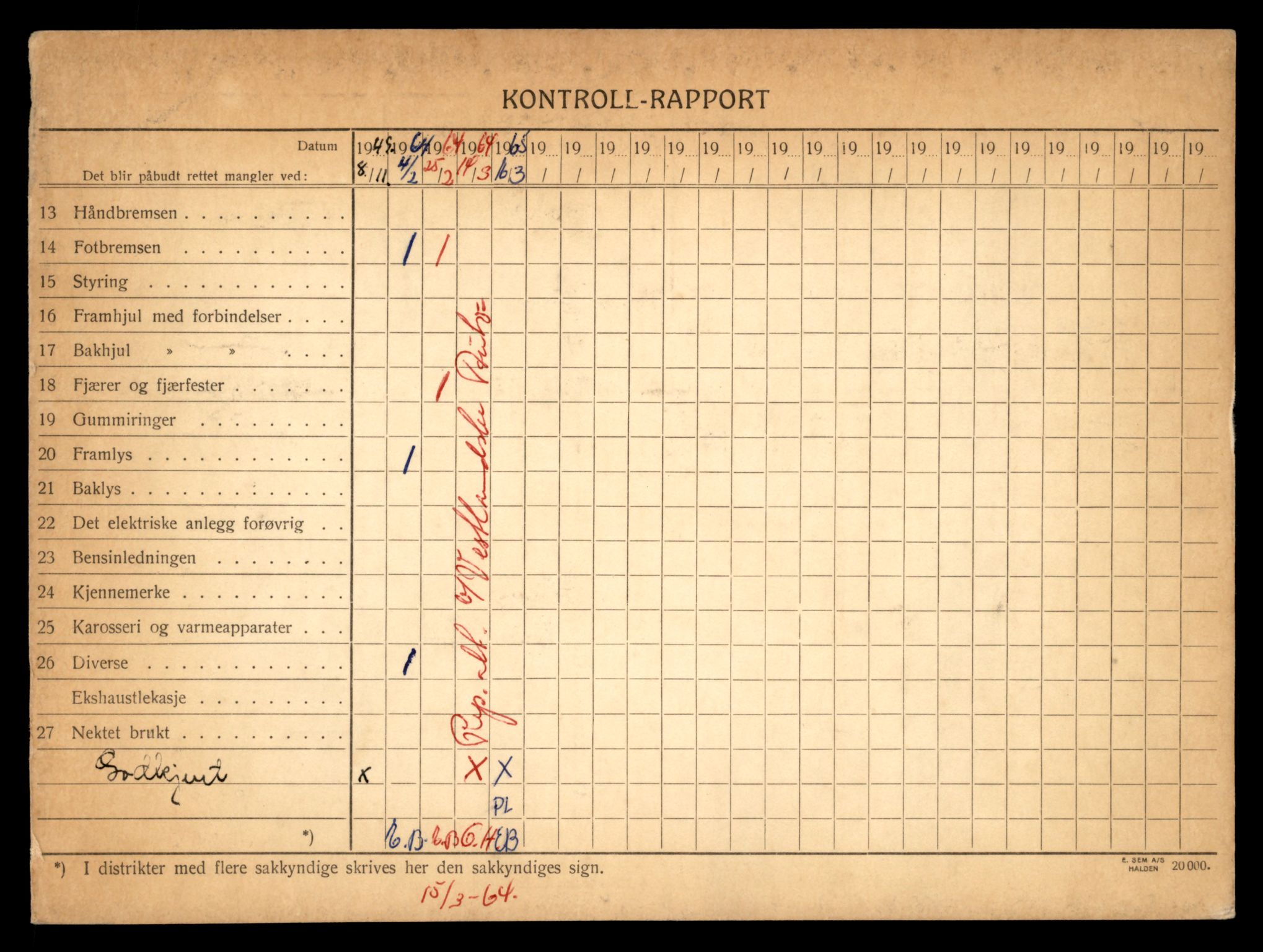 Møre og Romsdal vegkontor - Ålesund trafikkstasjon, AV/SAT-A-4099/F/Fe/L0003: Registreringskort for kjøretøy T 232 - T 340, 1927-1998, p. 3093