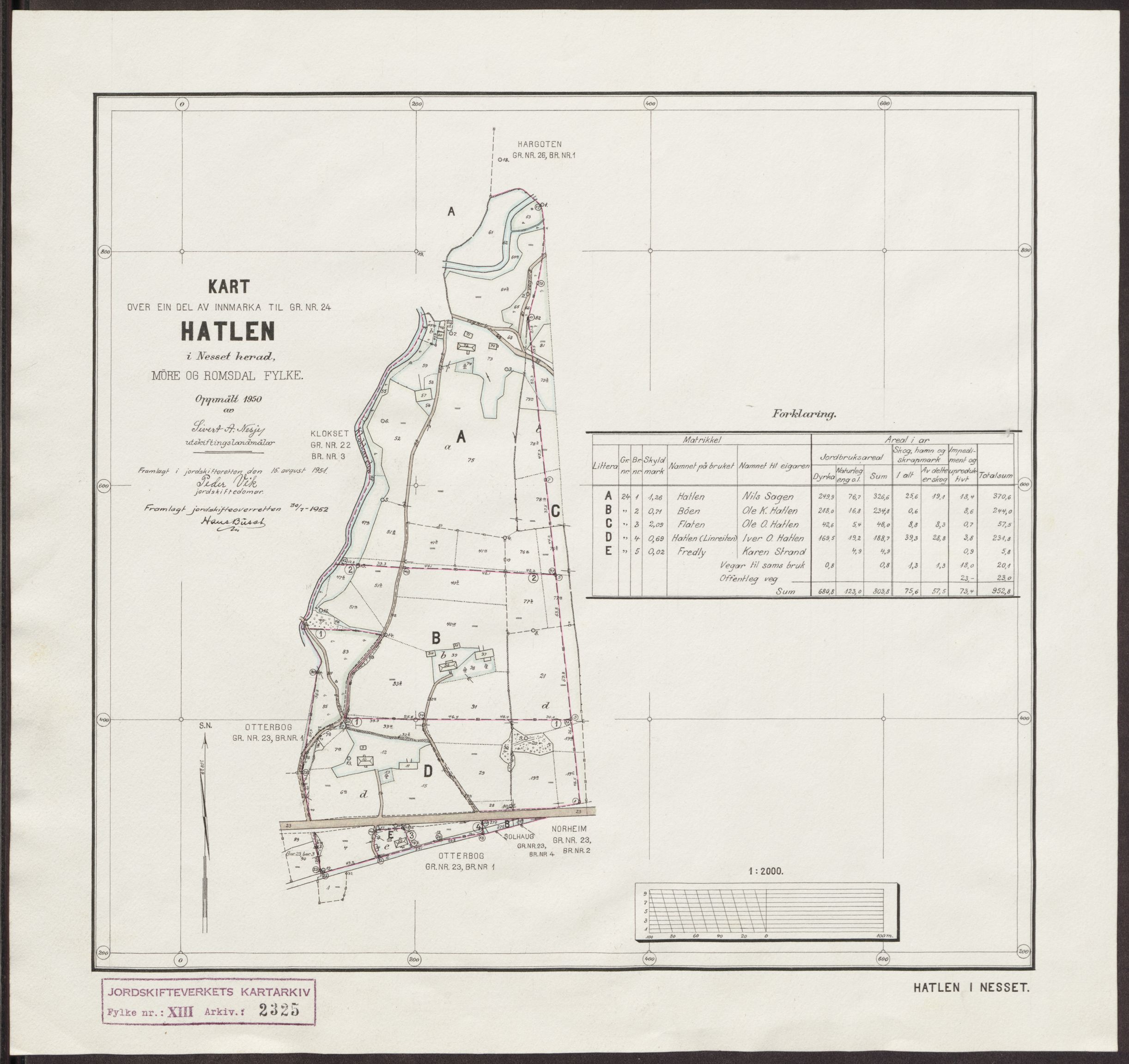 Jordskifteverkets kartarkiv, RA/S-3929/T, 1859-1988, p. 2885