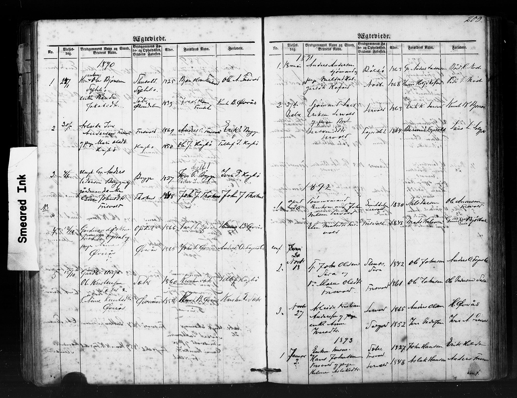 Ministerialprotokoller, klokkerbøker og fødselsregistre - Møre og Romsdal, SAT/A-1454/552/L0638: Parish register (copy) no. 552C01, 1867-1902, p. 200