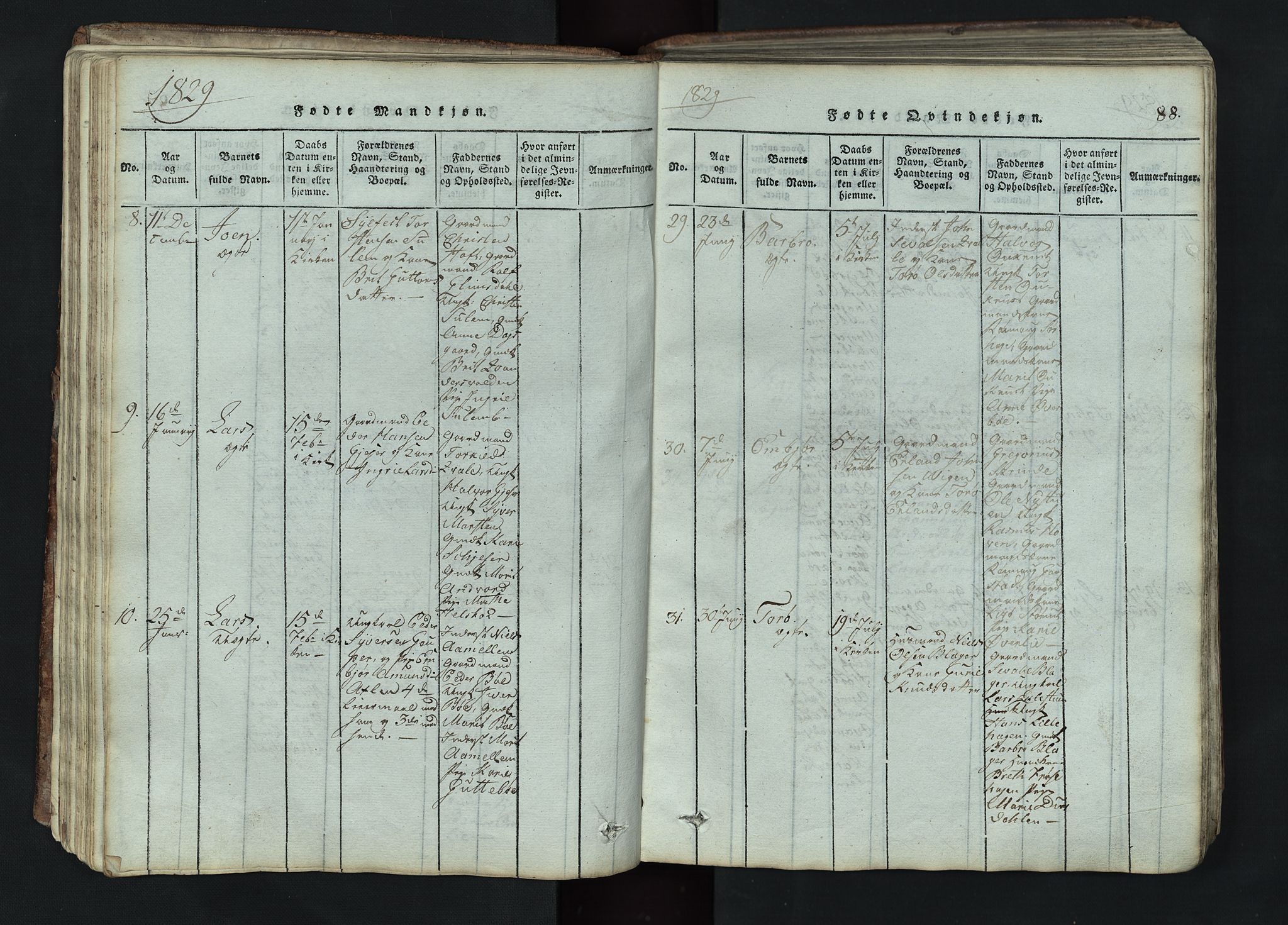 Lom prestekontor, AV/SAH-PREST-070/L/L0002: Parish register (copy) no. 2, 1815-1844, p. 88