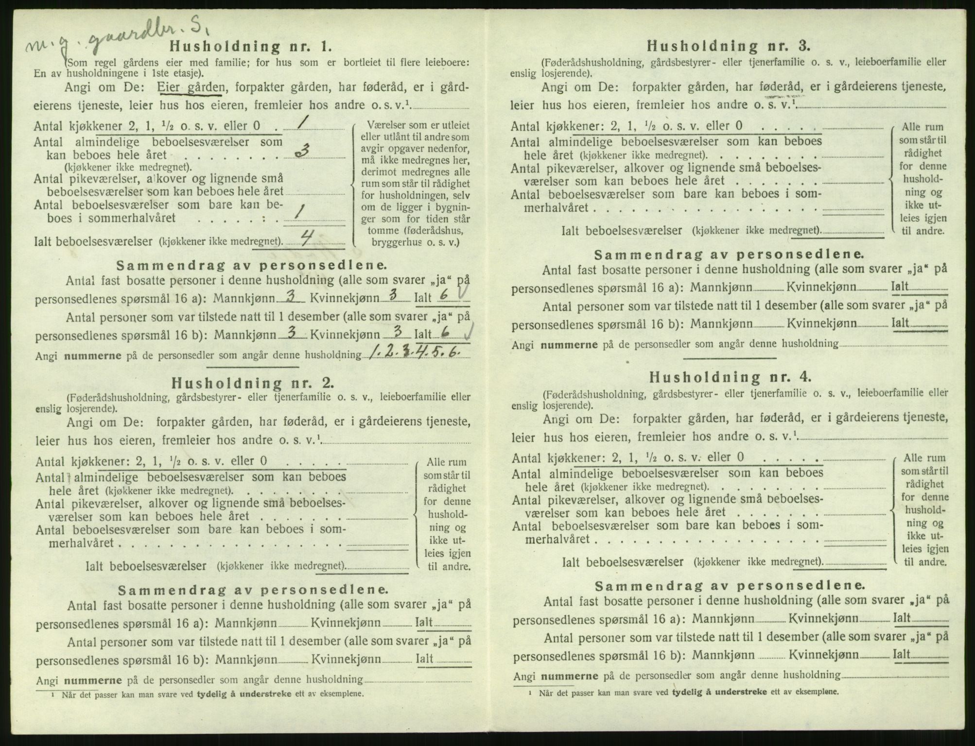 SAT, 1920 census for Skodje, 1920, p. 600