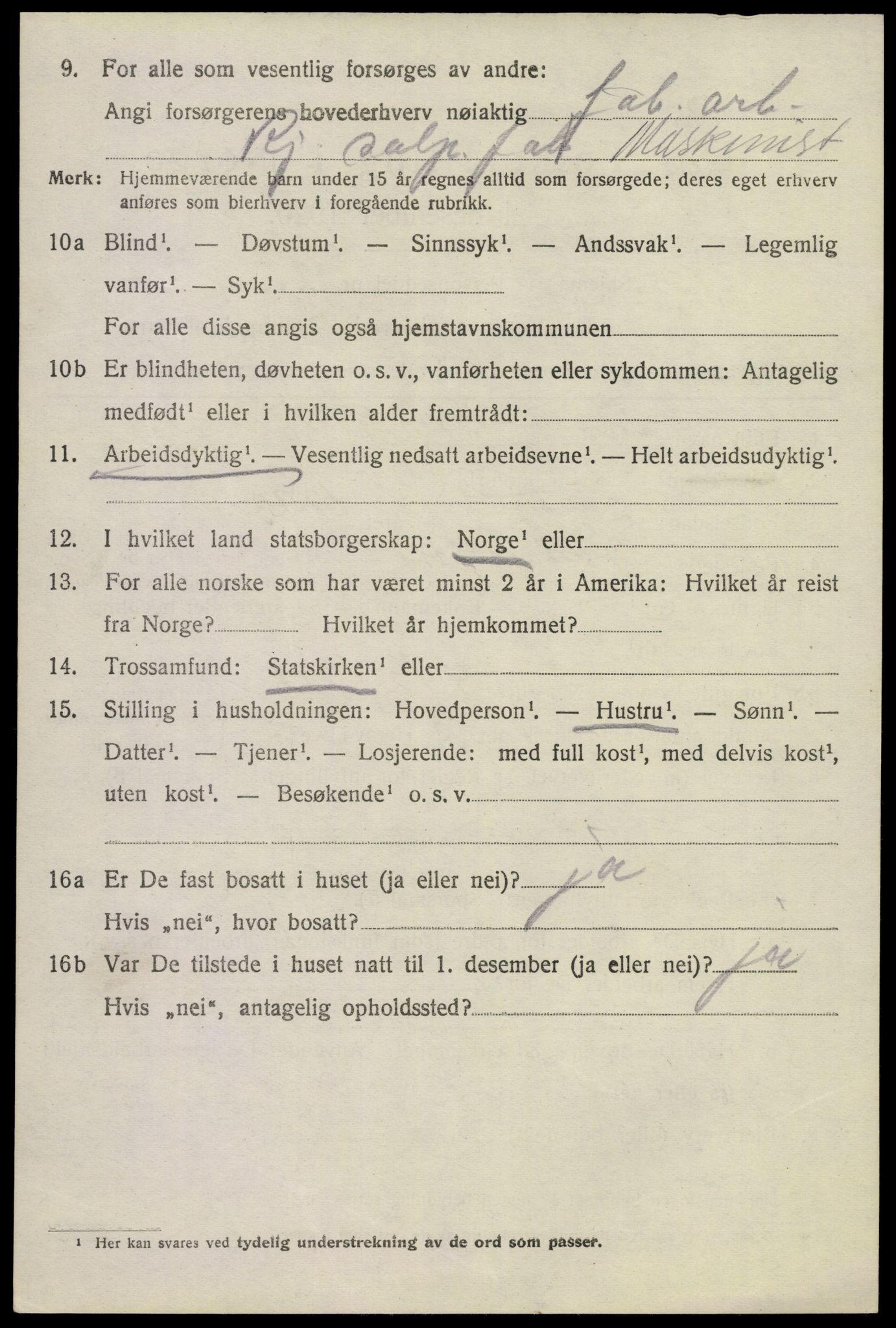 SAKO, 1920 census for Tinn, 1920, p. 19391