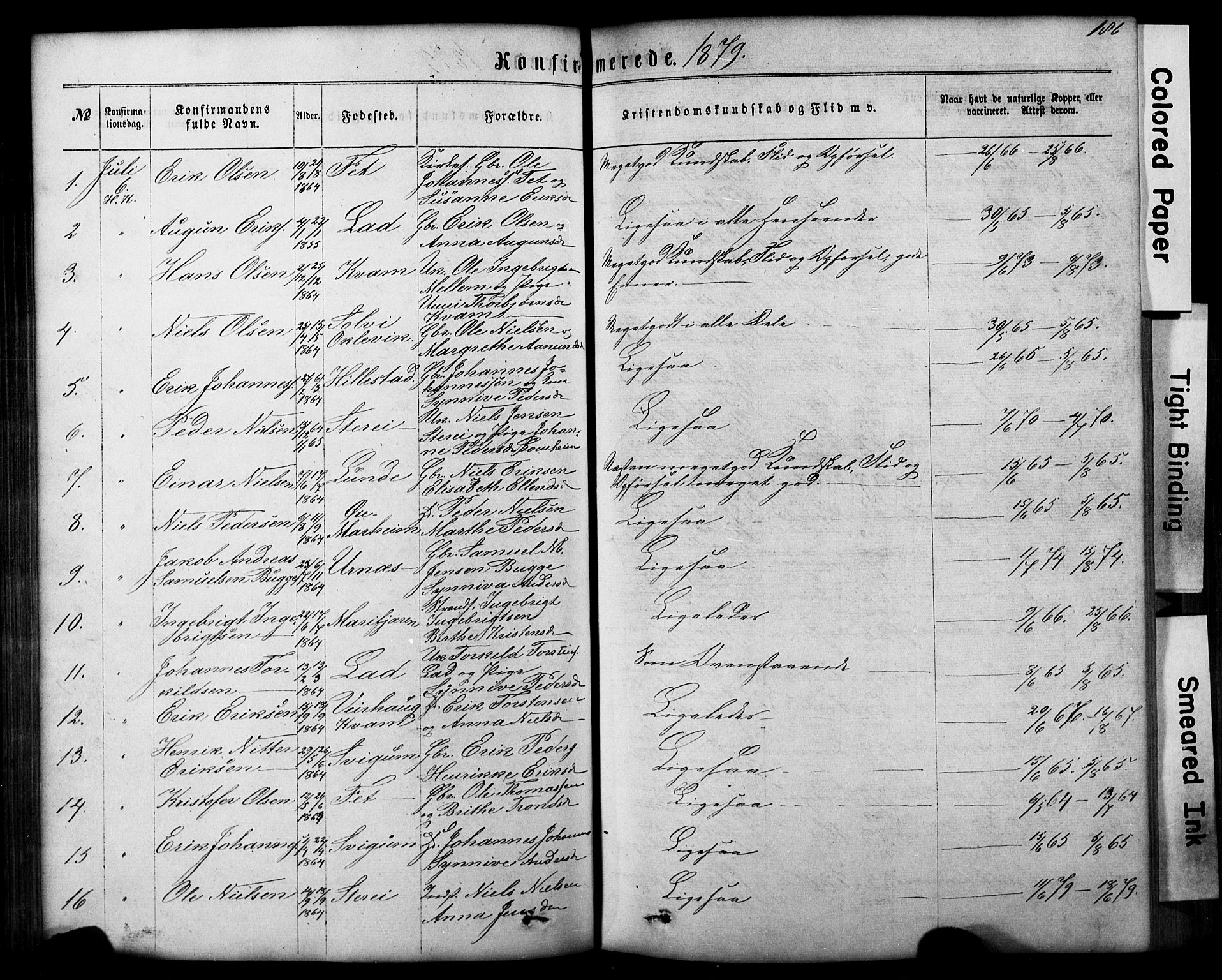 Hafslo sokneprestembete, AV/SAB-A-80301/H/Hab/Haba/L0001: Parish register (copy) no. A 1, 1866-1908, p. 186