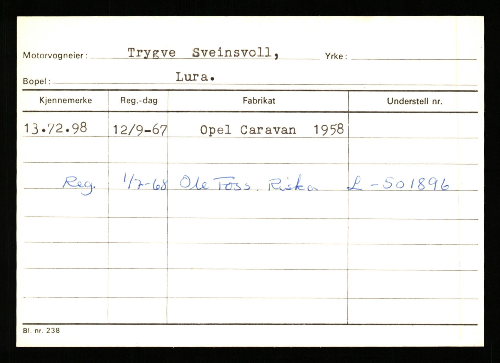 Stavanger trafikkstasjon, AV/SAST-A-101942/0/G/L0010: Registreringsnummer: 130000 - 239953, 1930-1971, p. 219