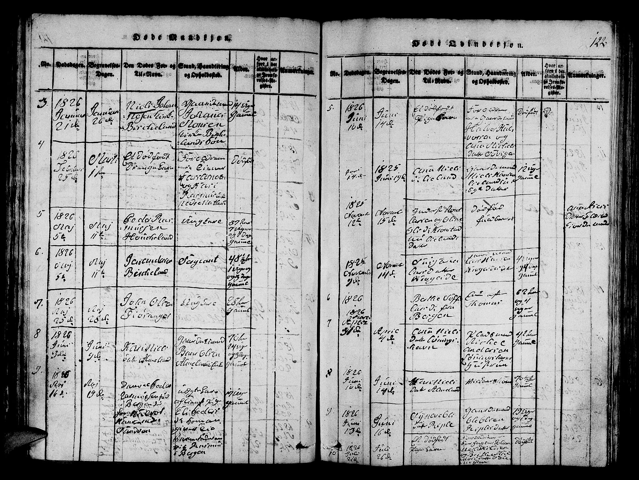 Fana Sokneprestembete, SAB/A-75101/H/Hab/Haba/L0001: Parish register (copy) no. A 1, 1816-1836, p. 122