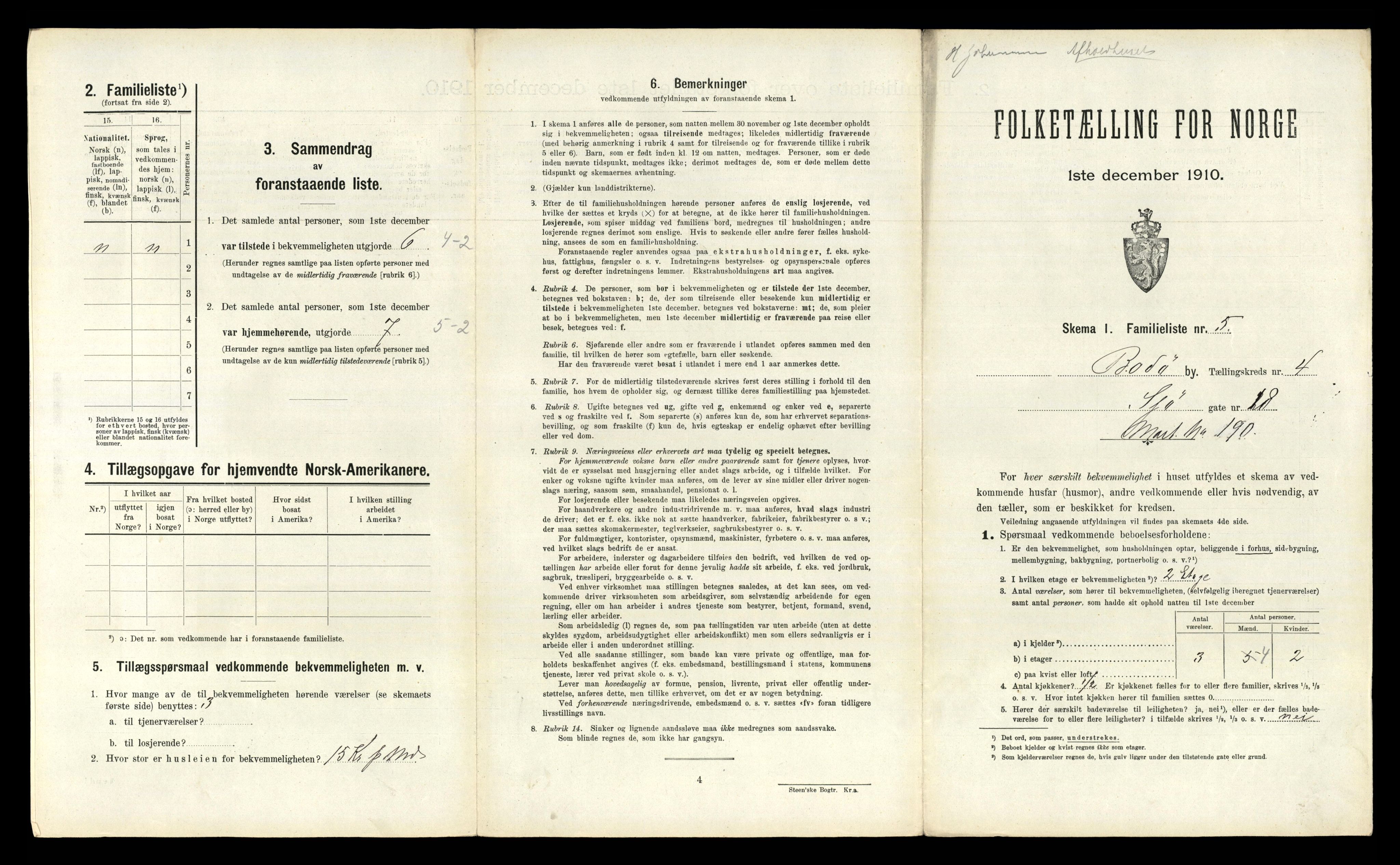 RA, 1910 census for Bodø, 1910, p. 977