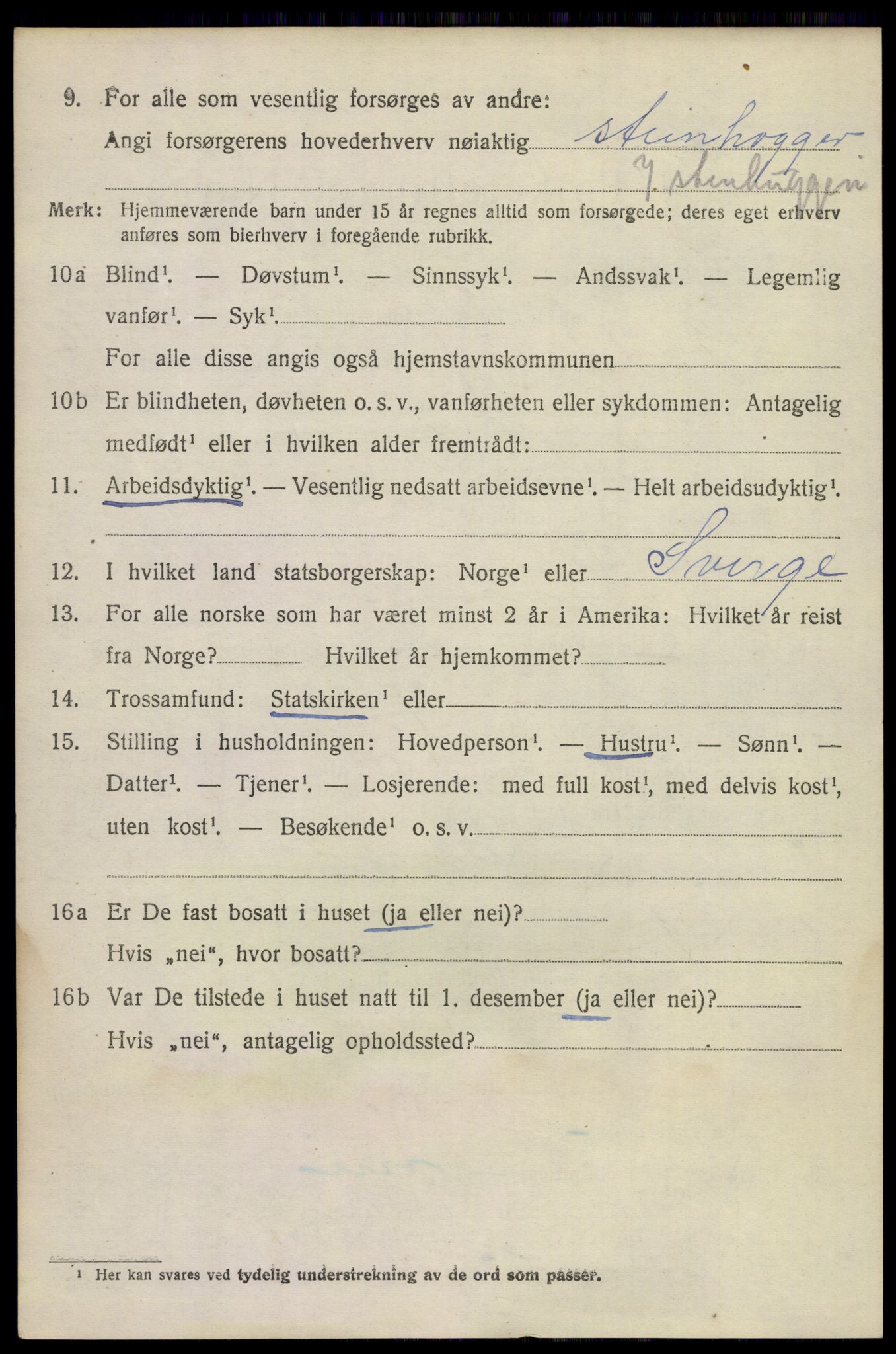 SAKO, 1920 census for Sandeherred, 1920, p. 20677