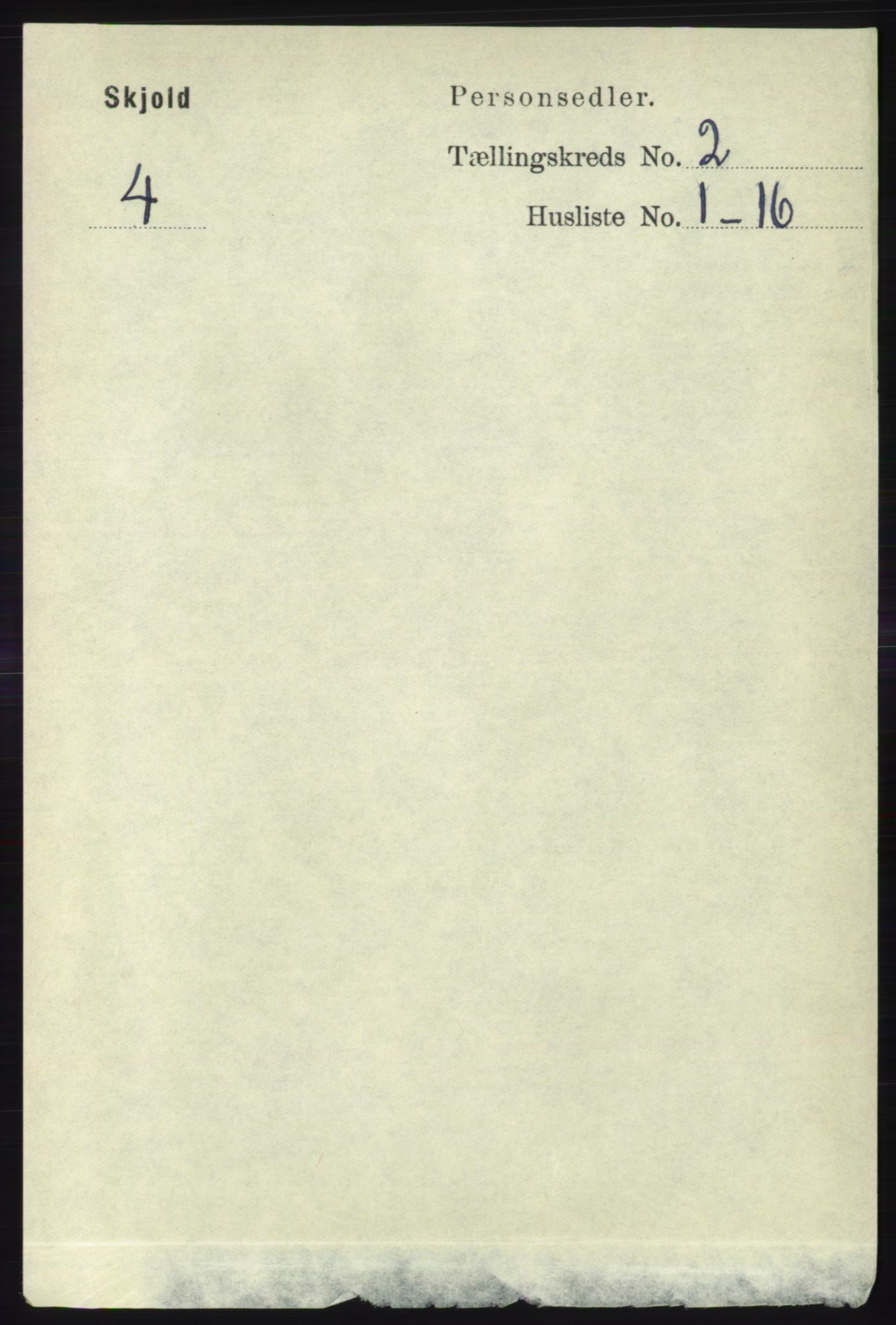 RA, 1891 census for 1154 Skjold, 1891, p. 282