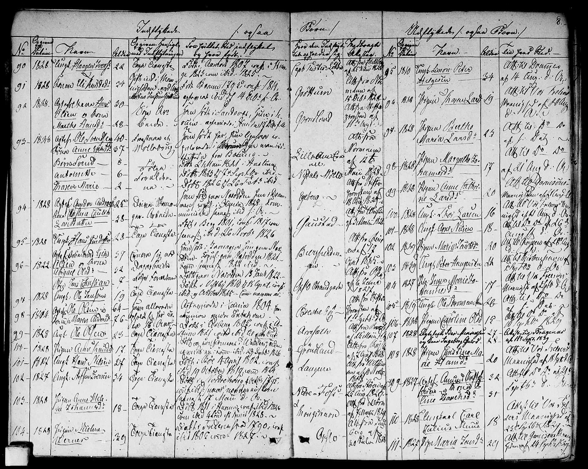 Aker prestekontor kirkebøker, SAO/A-10861/F/L0018: Parish register (official) no. 17, 1829-1852, p. 8