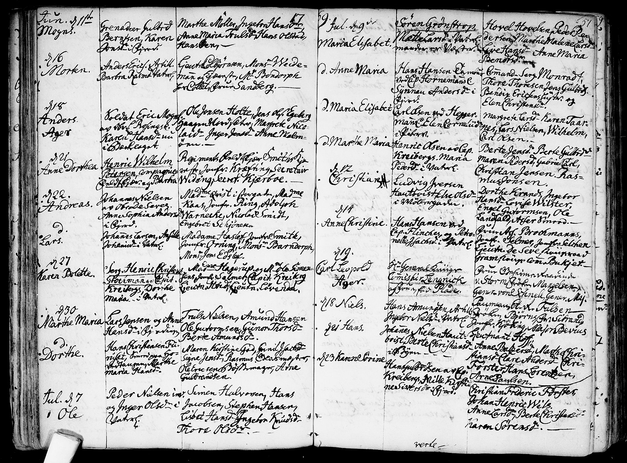 Garnisonsmenigheten Kirkebøker, AV/SAO-A-10846/F/Fa/L0002: Parish register (official) no. 2, 1757-1776, p. 57