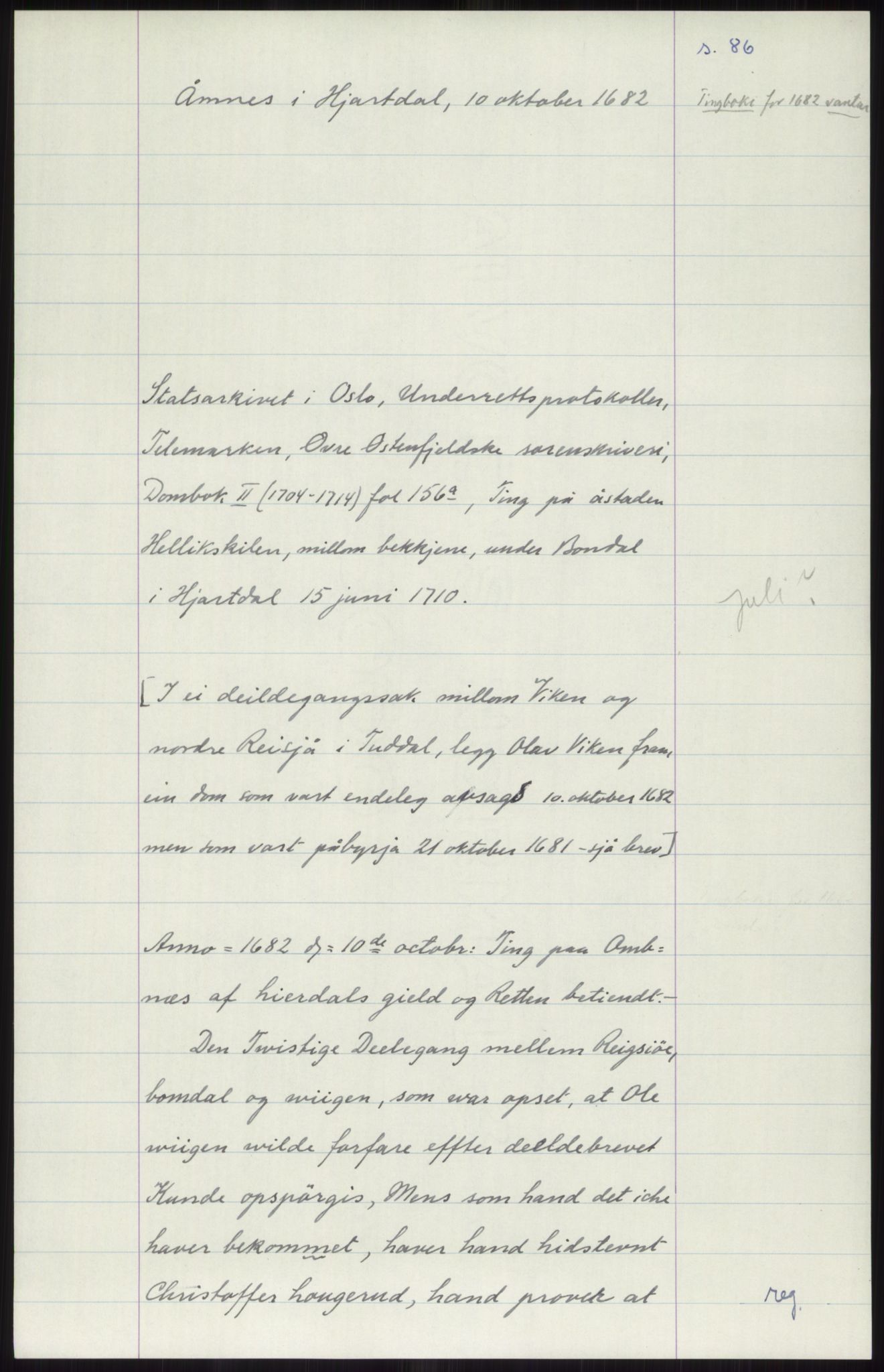 Samlinger til kildeutgivelse, Diplomavskriftsamlingen, RA/EA-4053/H/Ha, p. 2205