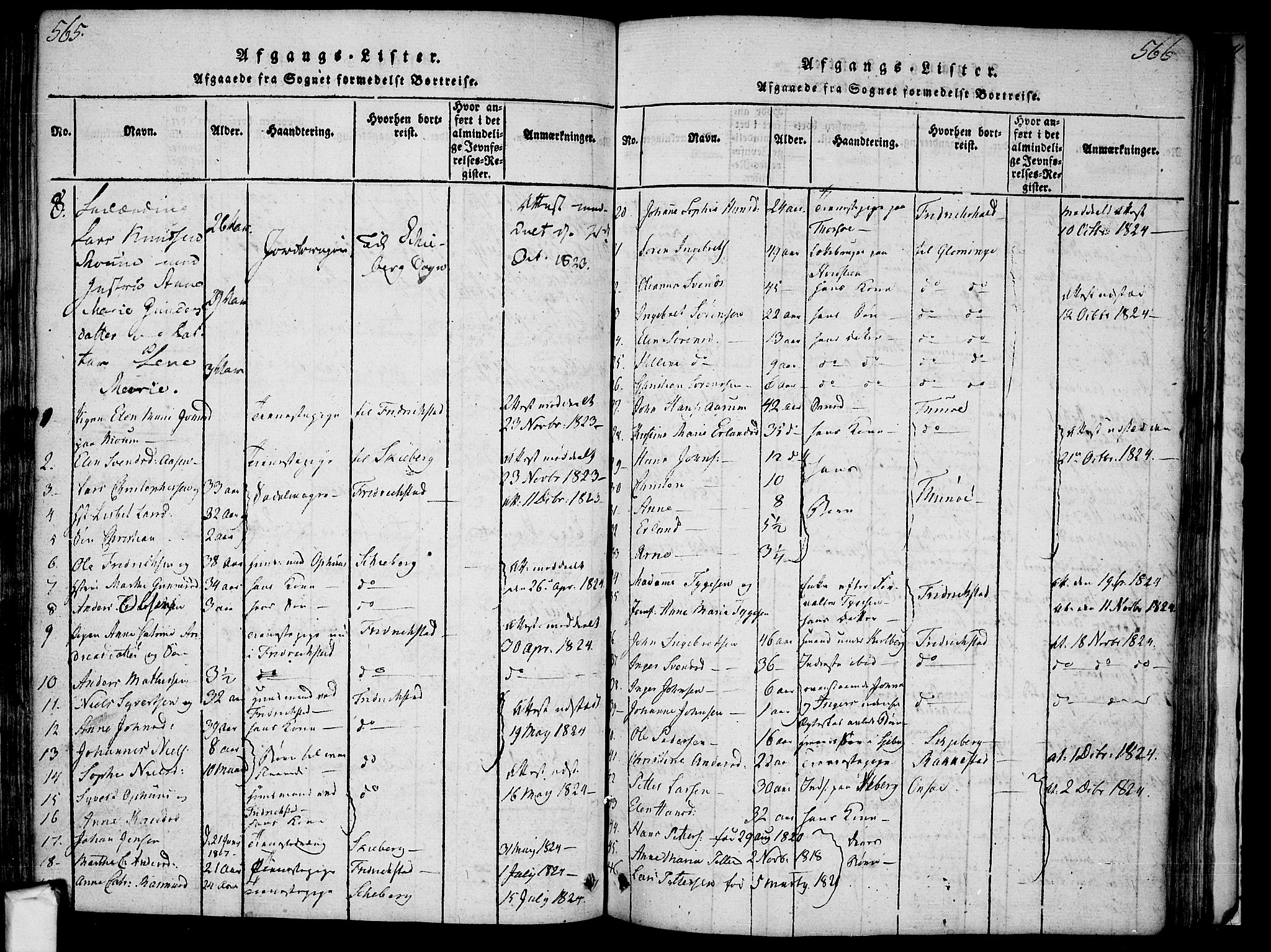 Borge prestekontor Kirkebøker, SAO/A-10903/F/Fa/L0003: Parish register (official) no. I 3, 1815-1836, p. 565-566