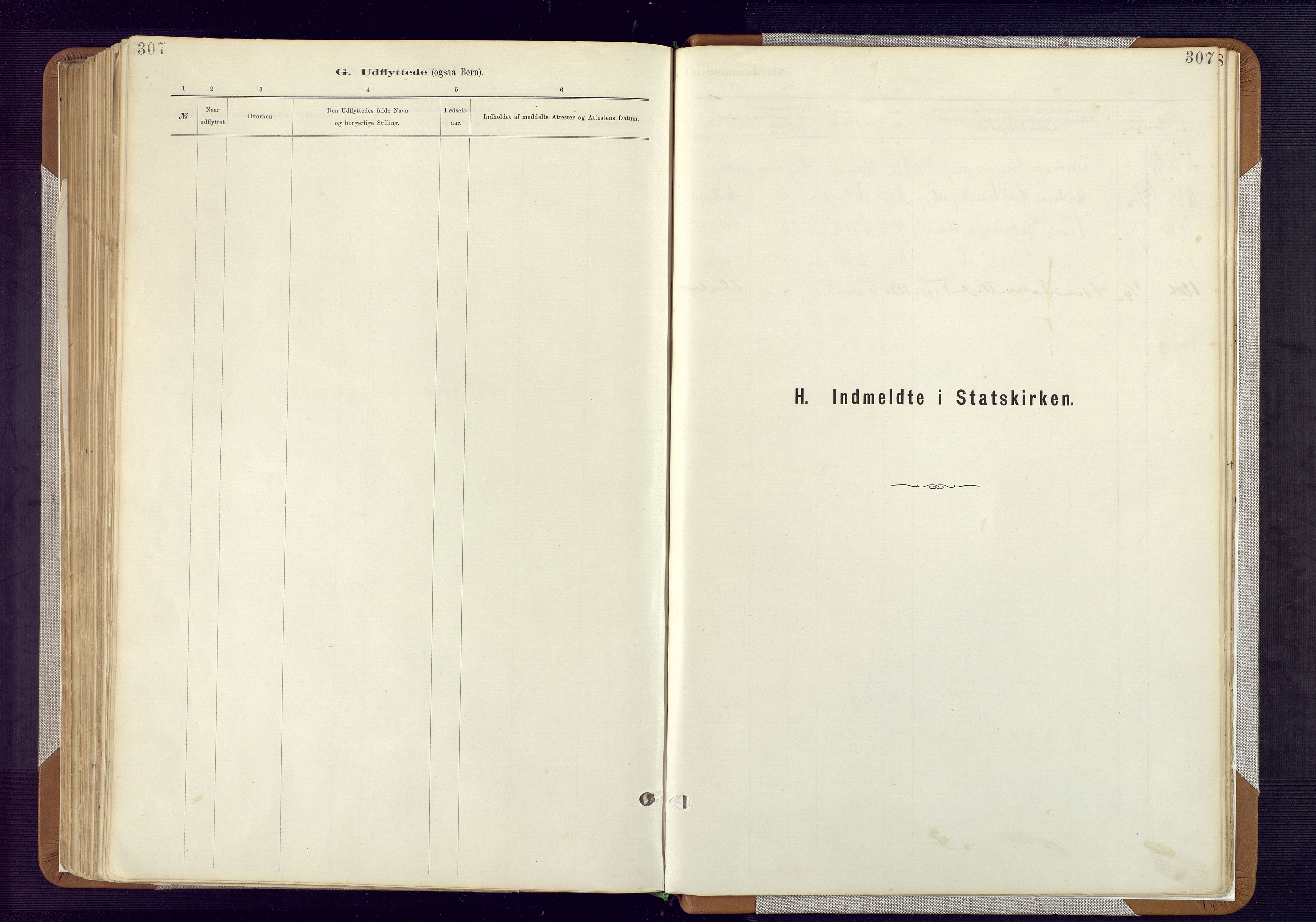 Bakke sokneprestkontor, SAK/1111-0002/F/Fa/Fab/L0003: Parish register (official) no. A 3, 1884-1921, p. 307