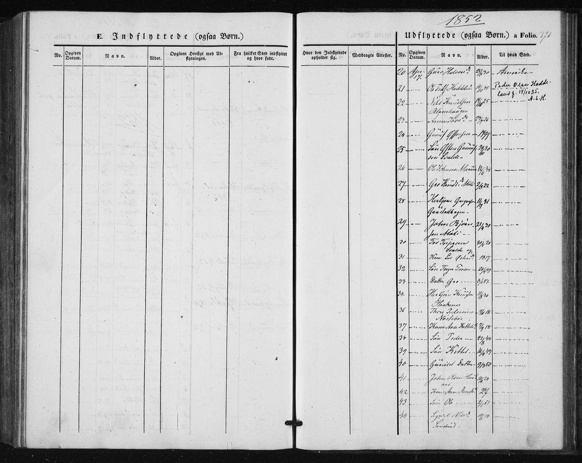 Tinn kirkebøker, SAKO/A-308/F/Fa/L0005: Parish register (official) no. I 5, 1844-1856, p. 371