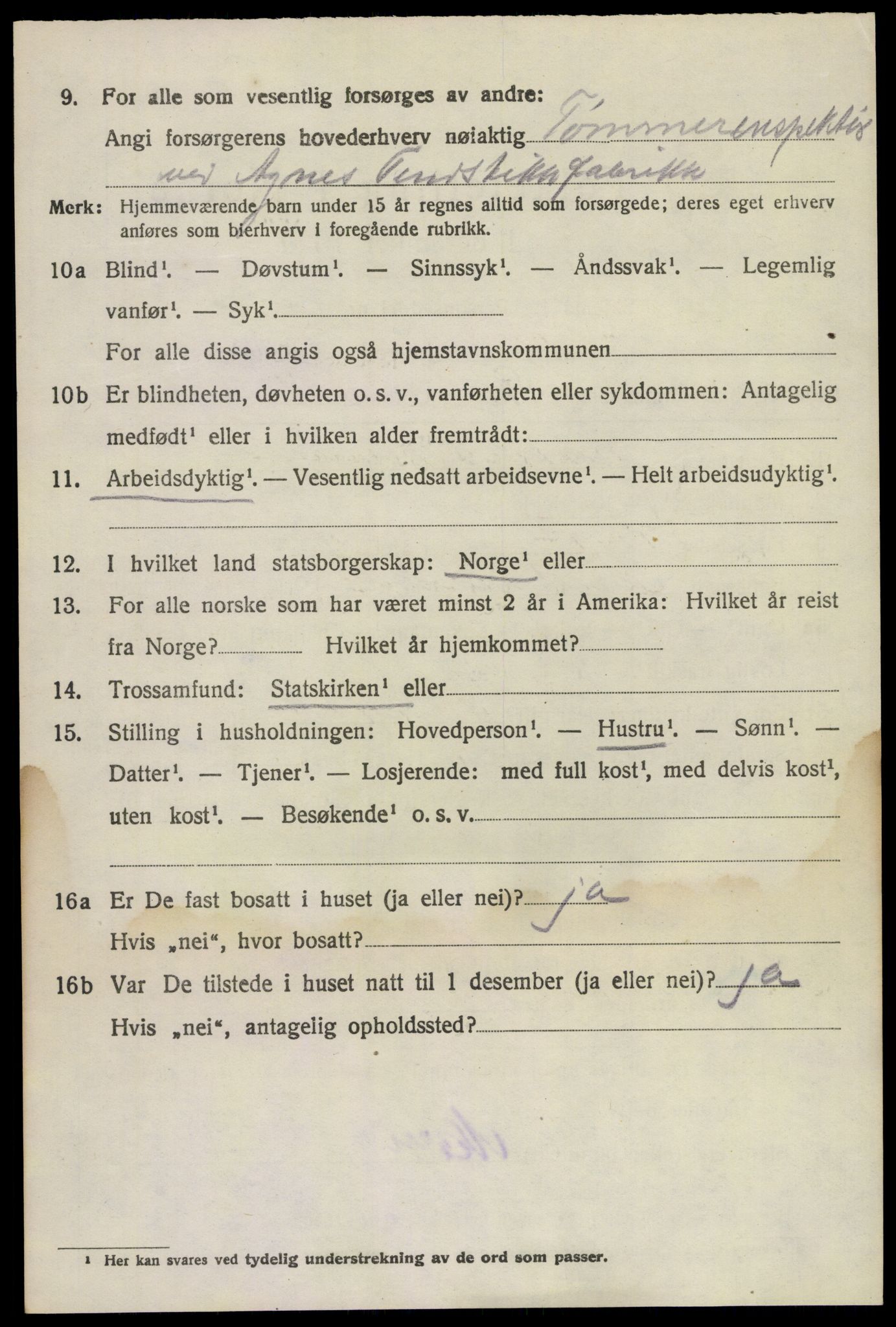 SAKO, 1920 census for Brunlanes, 1920, p. 5782