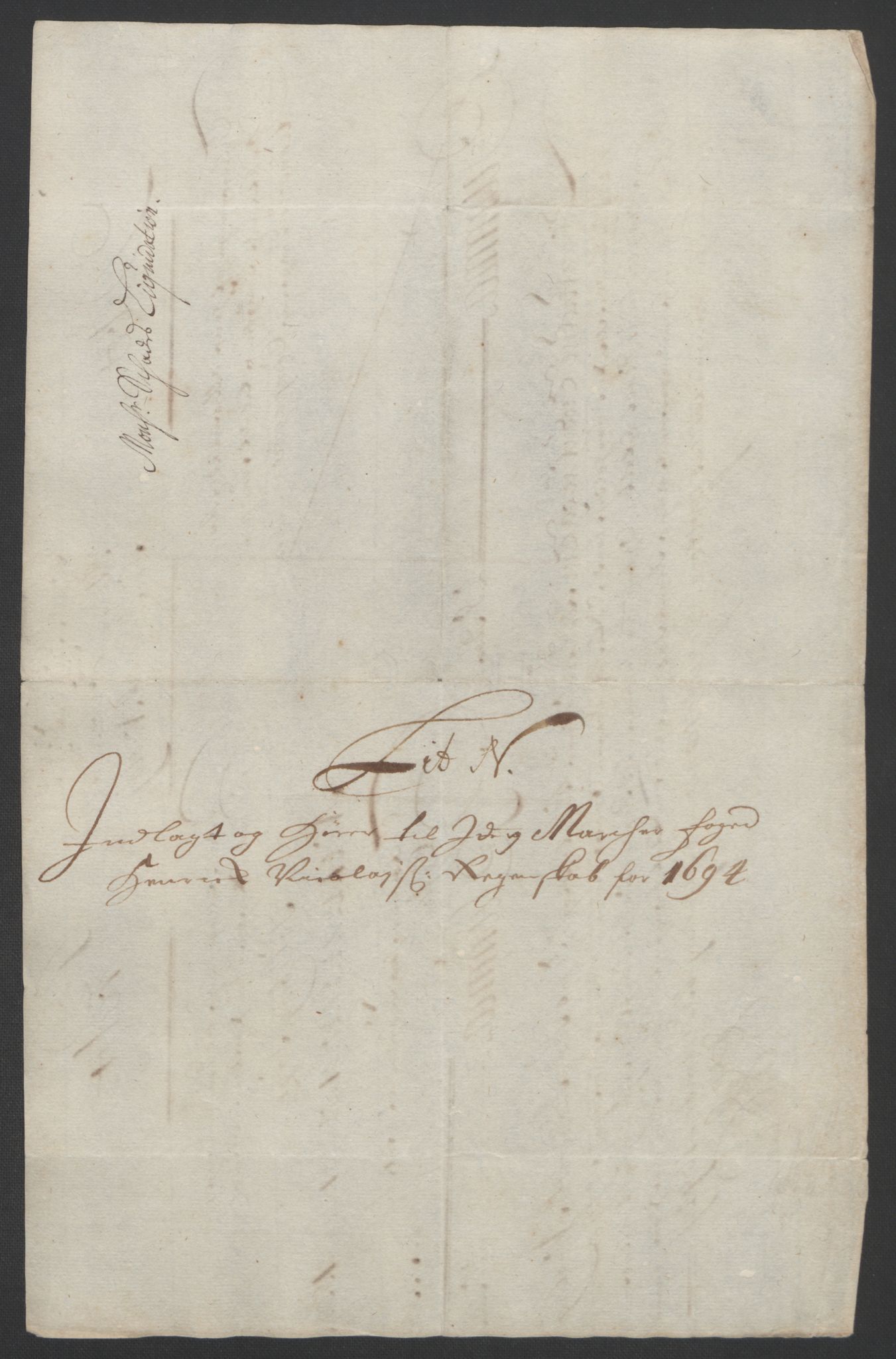 Rentekammeret inntil 1814, Reviderte regnskaper, Fogderegnskap, AV/RA-EA-4092/R01/L0012: Fogderegnskap Idd og Marker, 1694-1695, p. 138