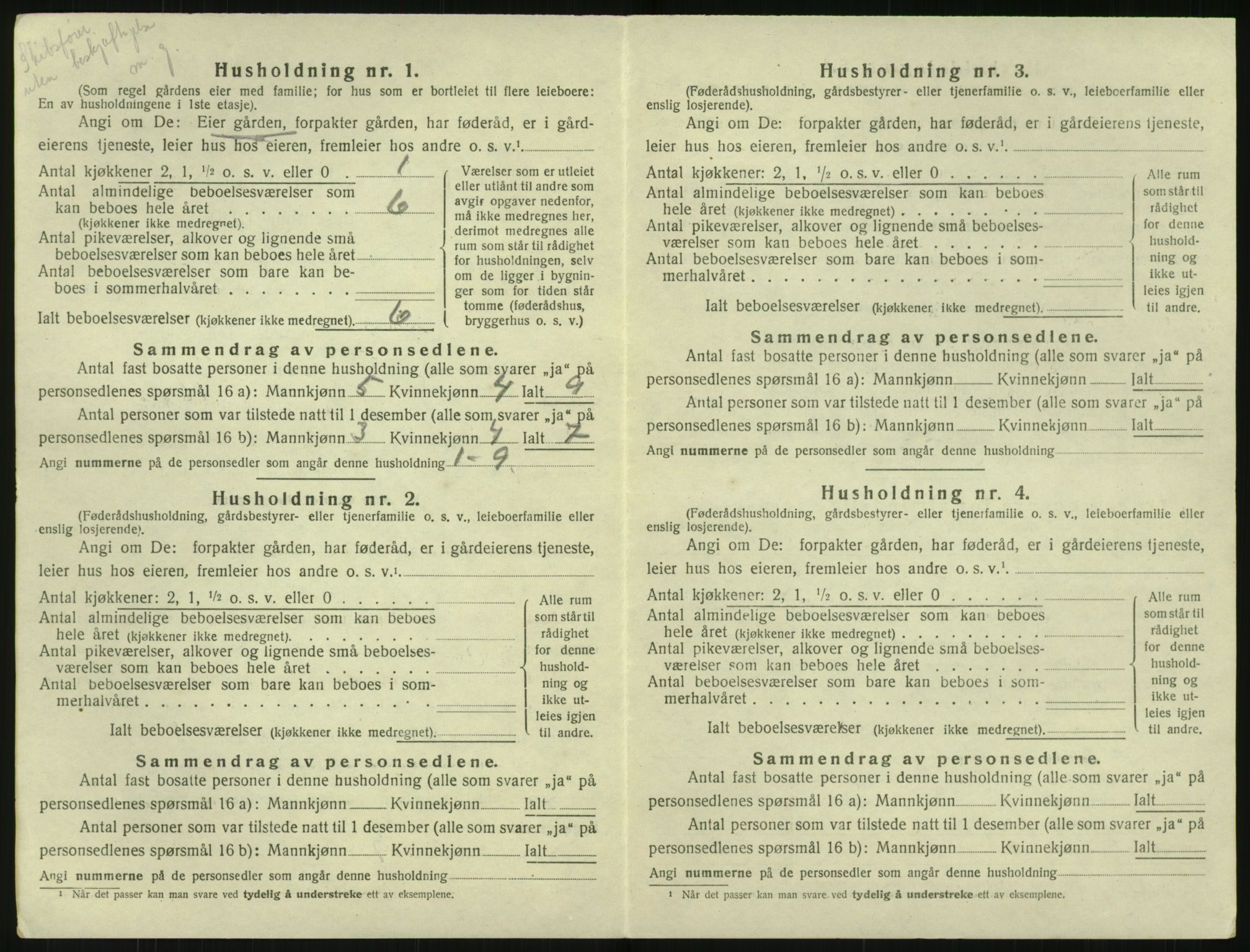 SAK, 1920 census for Hisøy, 1920, p. 371