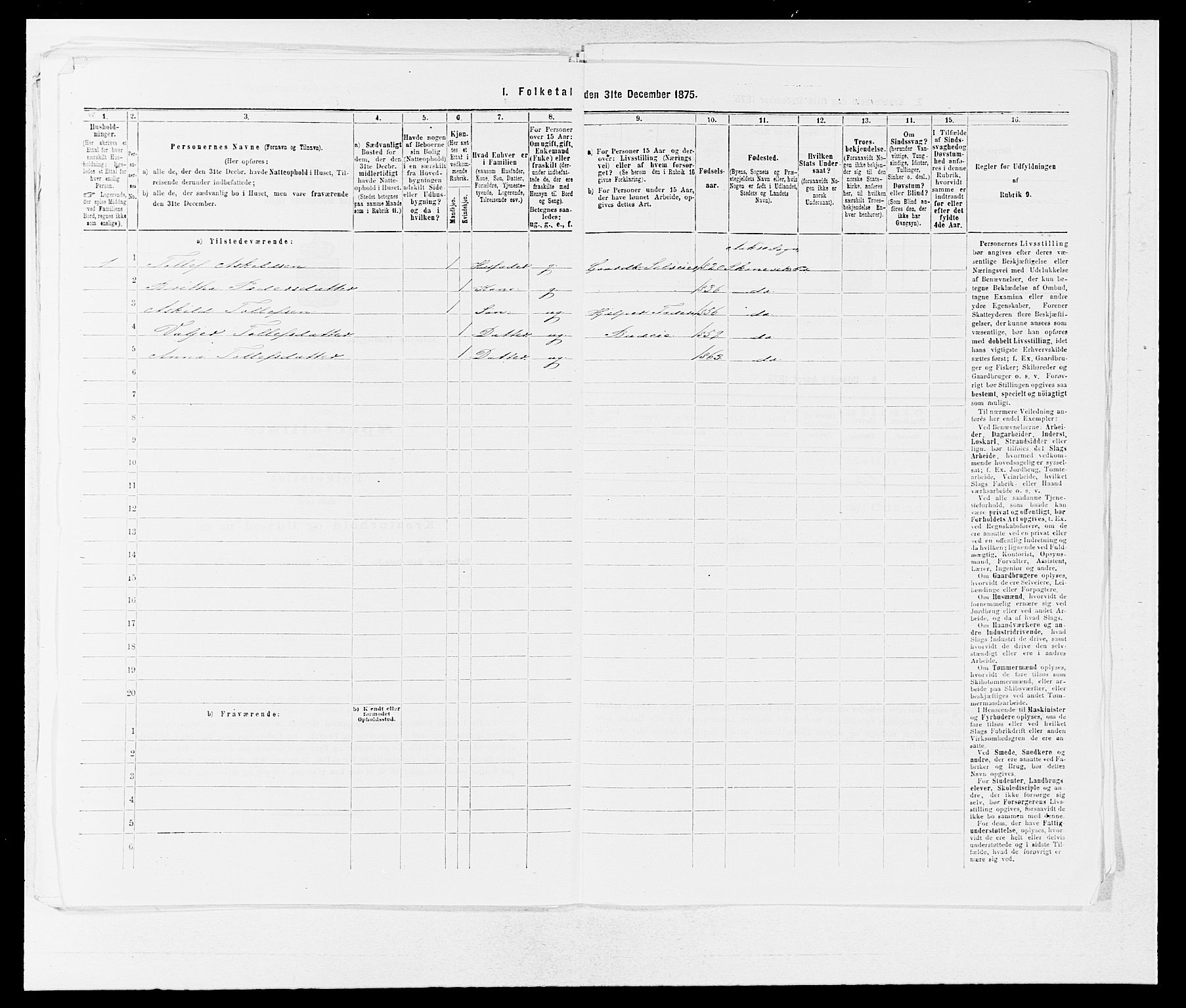 SAB, 1875 census for 1212P Skånevik, 1875, p. 771