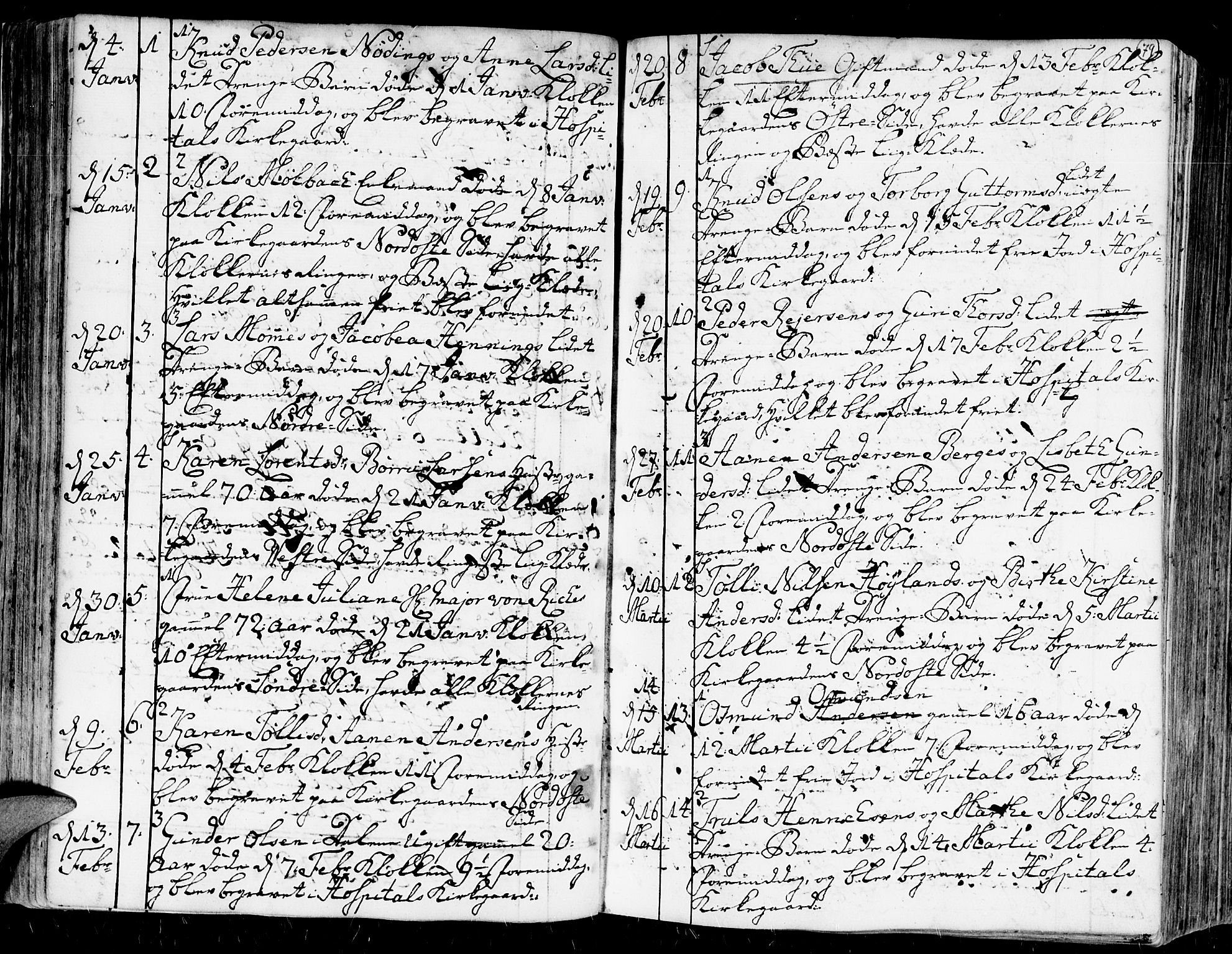 Kristiansand domprosti, SAK/1112-0006/F/Fa/L0004: Parish register (official) no. A 4, 1762-1794, p. 79