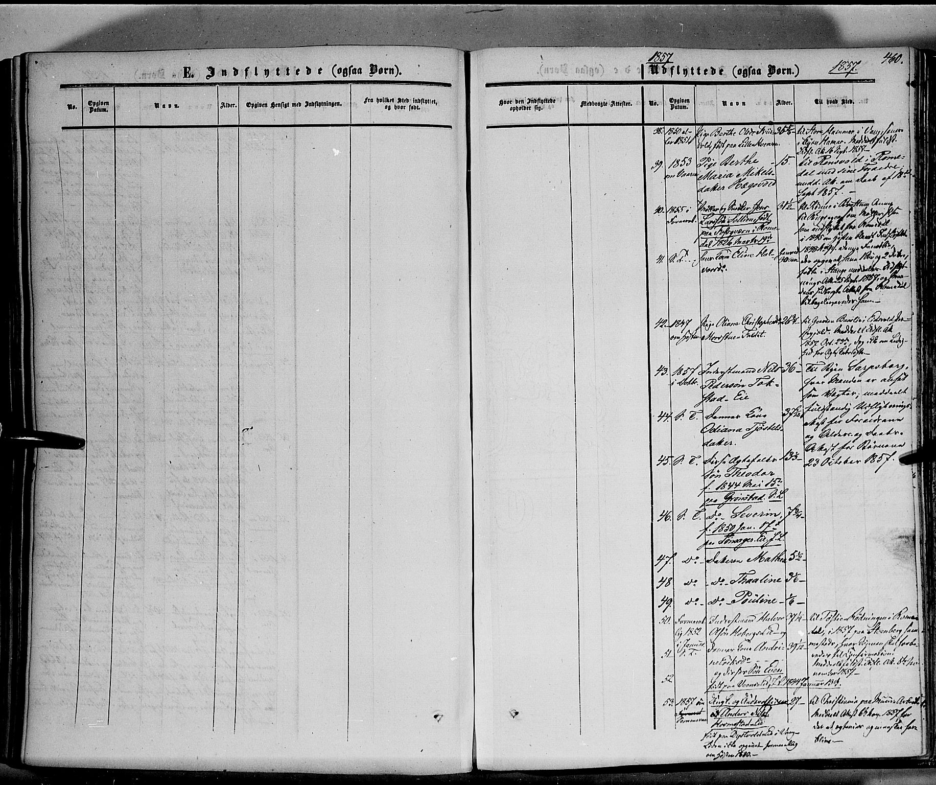 Stange prestekontor, SAH/PREST-002/K/L0012: Parish register (official) no. 12, 1852-1862, p. 460