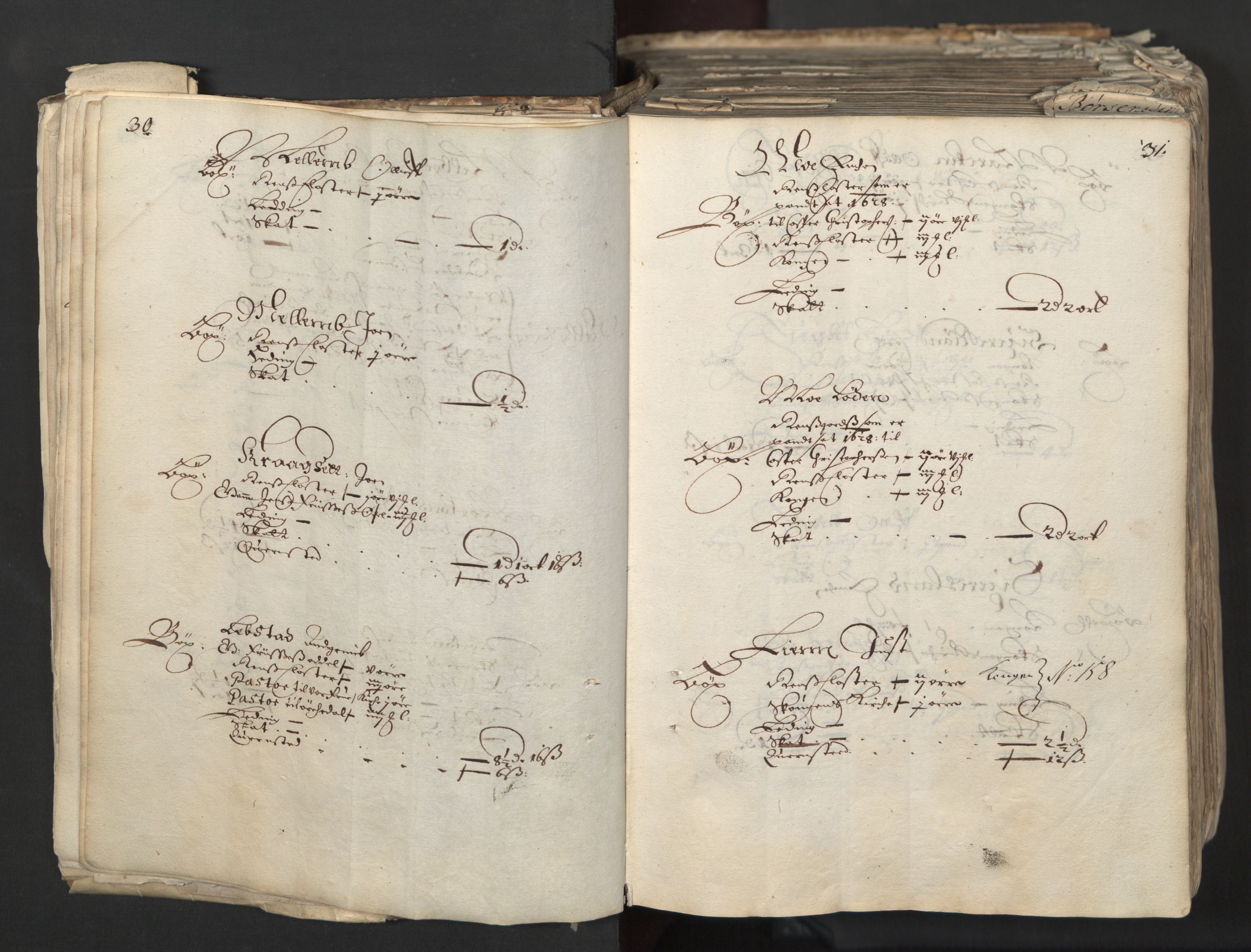 Rentekammeret inntil 1814, Realistisk ordnet avdeling, RA/EA-4070/L/L0027: Trondheim lagdømme:, 1661, p. 30-31
