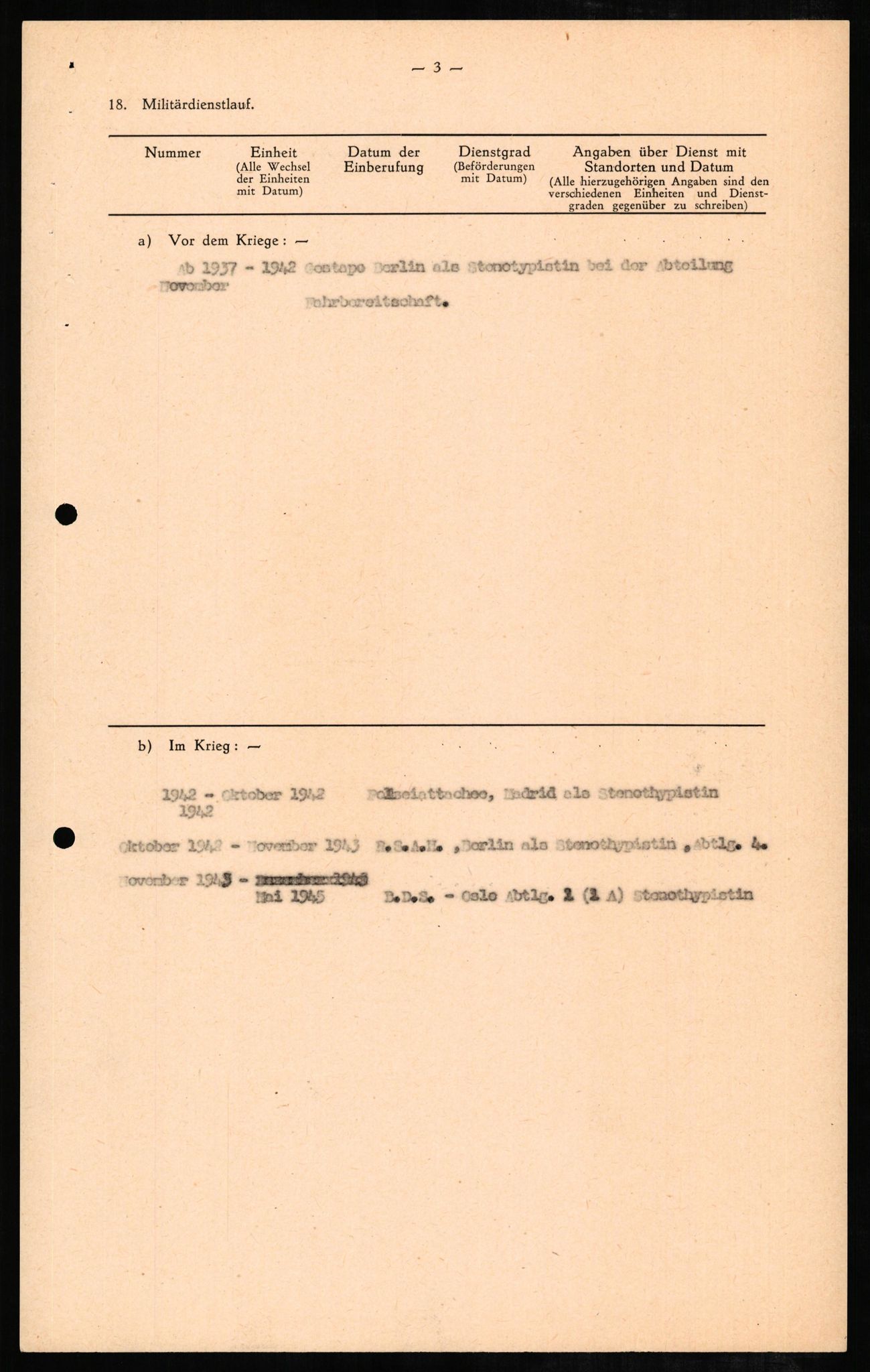 Forsvaret, Forsvarets overkommando II, AV/RA-RAFA-3915/D/Db/L0006: CI Questionaires. Tyske okkupasjonsstyrker i Norge. Tyskere., 1945-1946, p. 110