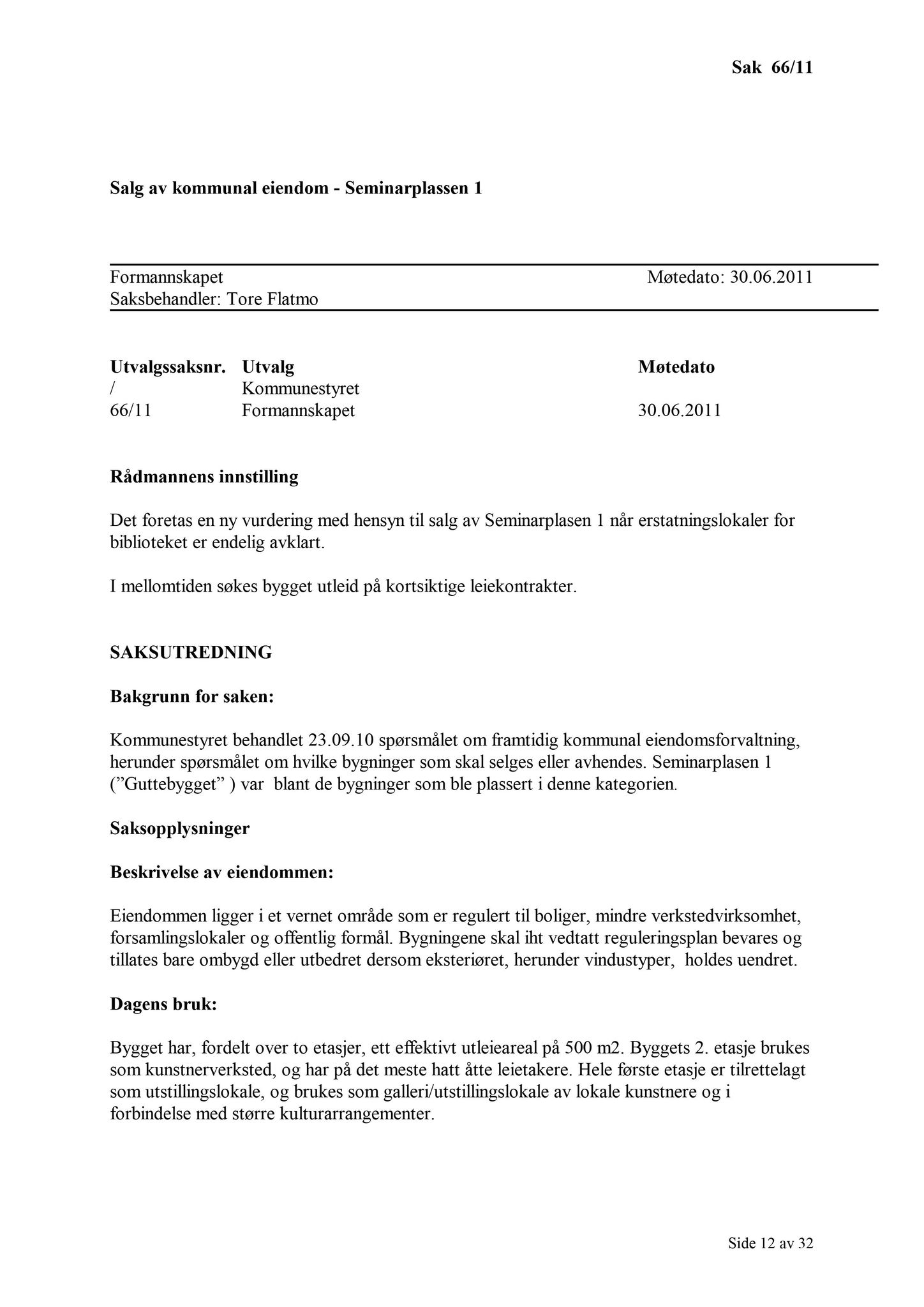 Klæbu Kommune, TRKO/KK/02-FS/L004: Formannsskapet - Møtedokumenter, 2011, p. 1567