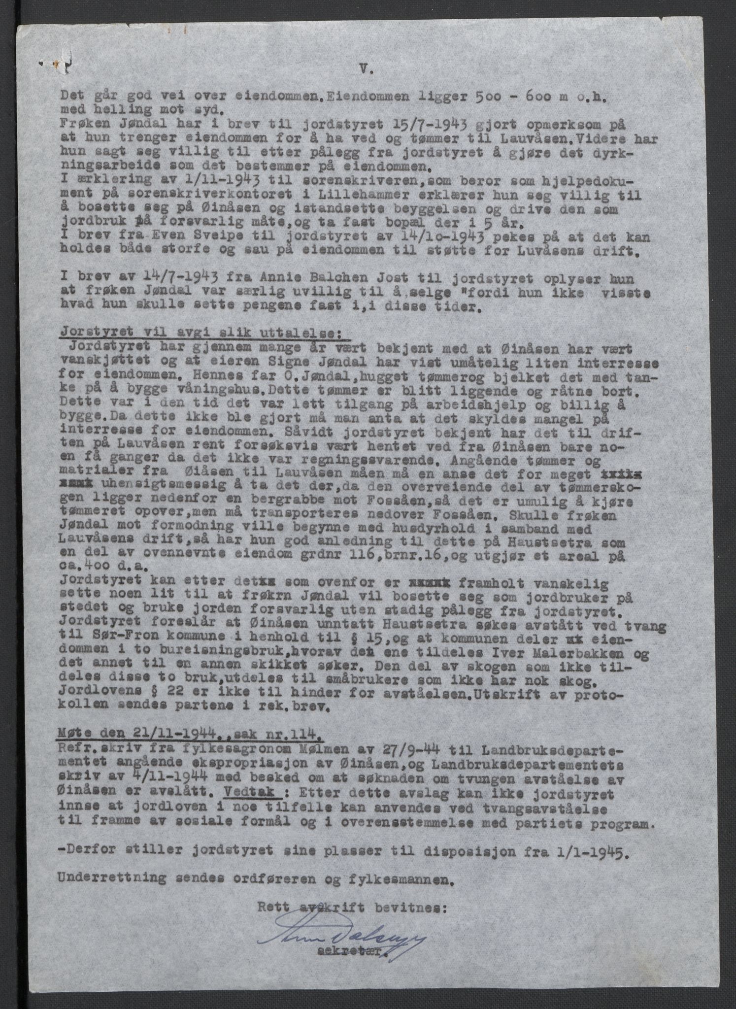 Landssvikarkivet, Oslo politikammer, AV/RA-S-3138-01/D/Da/L0003: Dnr. 29, 1945, p. 1918