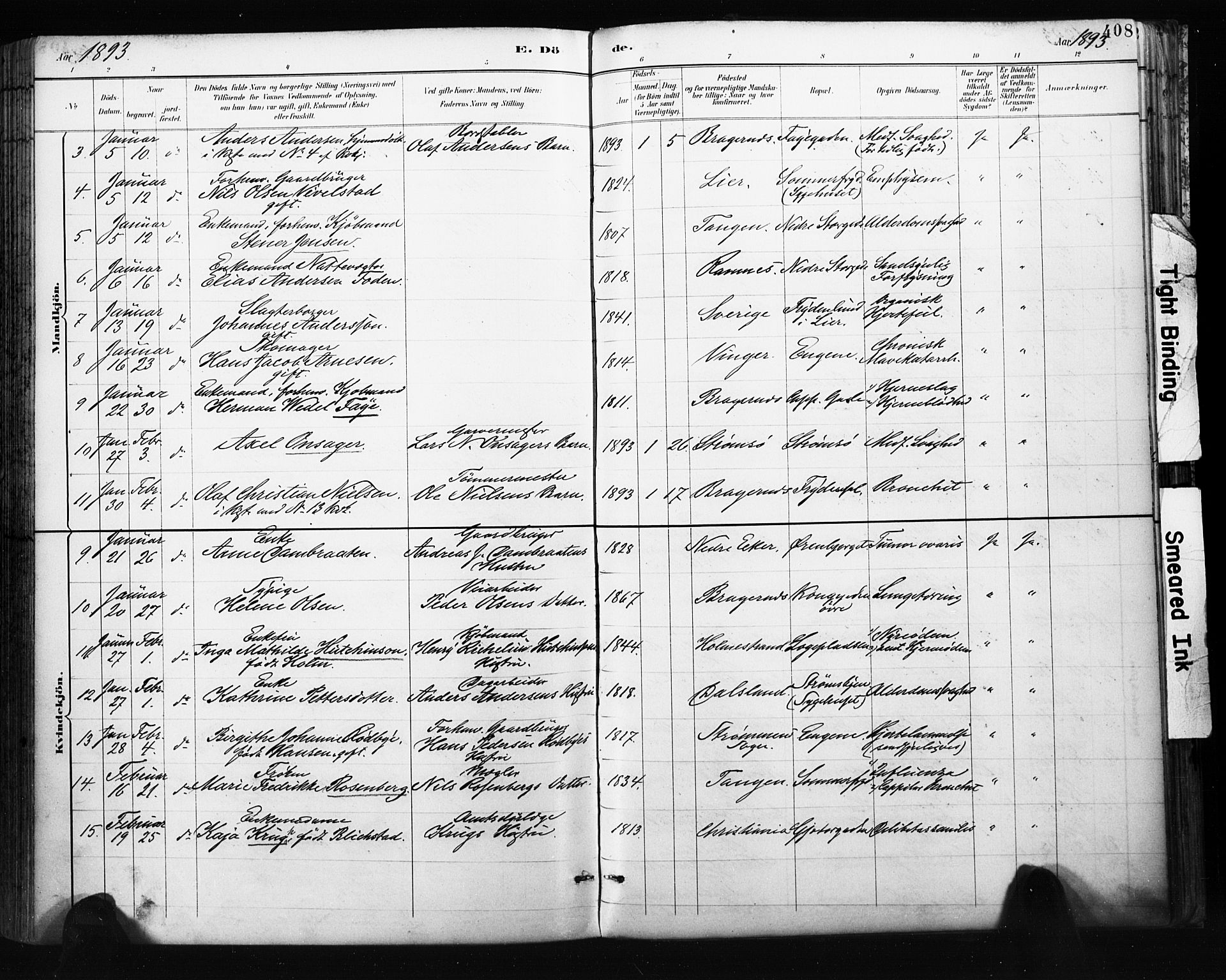 Bragernes kirkebøker, AV/SAKO-A-6/F/Fb/L0007: Parish register (official) no. II 7, 1885-1893, p. 408