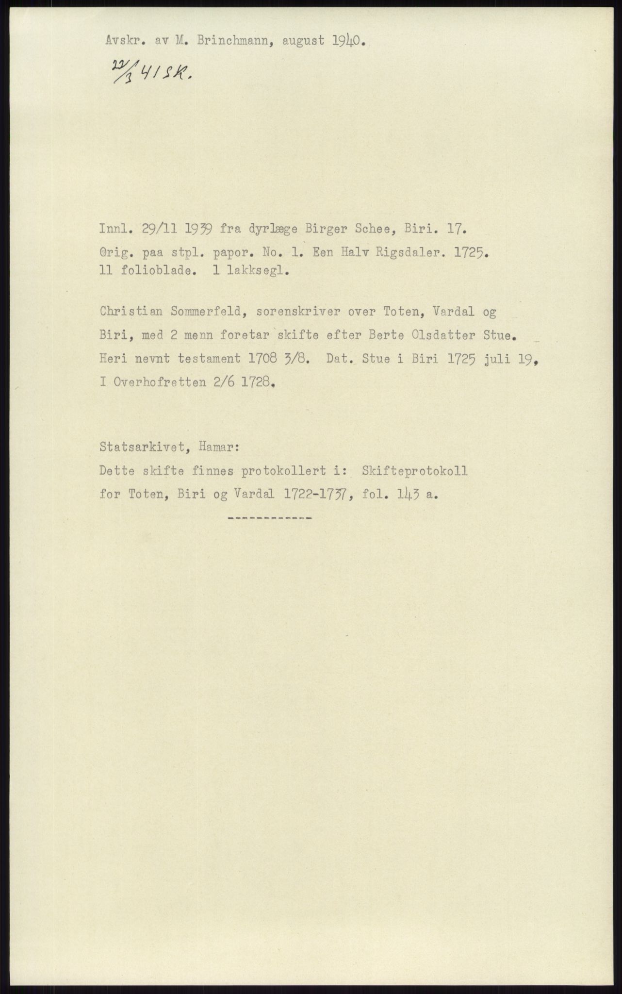 Samlinger til kildeutgivelse, Diplomavskriftsamlingen, RA/EA-4053/H/Ha, p. 3482