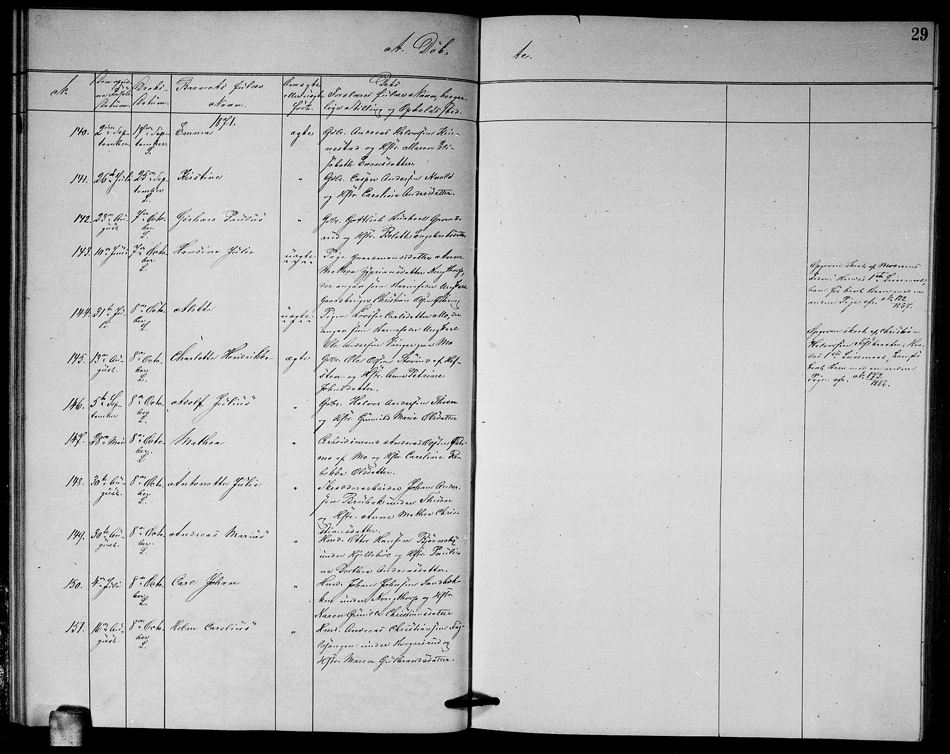 Høland prestekontor Kirkebøker, AV/SAO-A-10346a/G/Ga/L0006: Parish register (copy) no. I 6, 1869-1879, p. 29