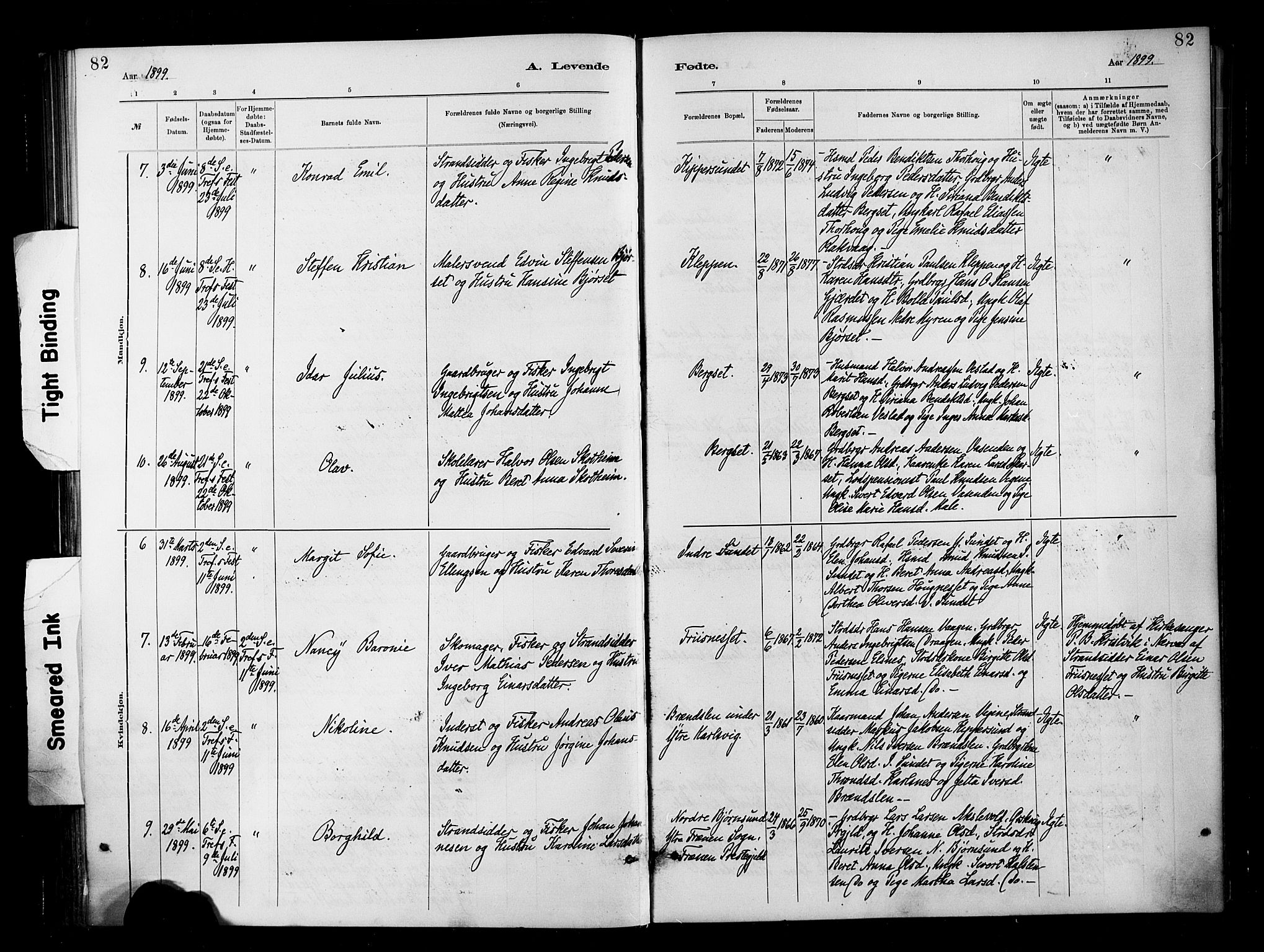 Ministerialprotokoller, klokkerbøker og fødselsregistre - Møre og Romsdal, AV/SAT-A-1454/566/L0769: Parish register (official) no. 566A08, 1881-1903, p. 82