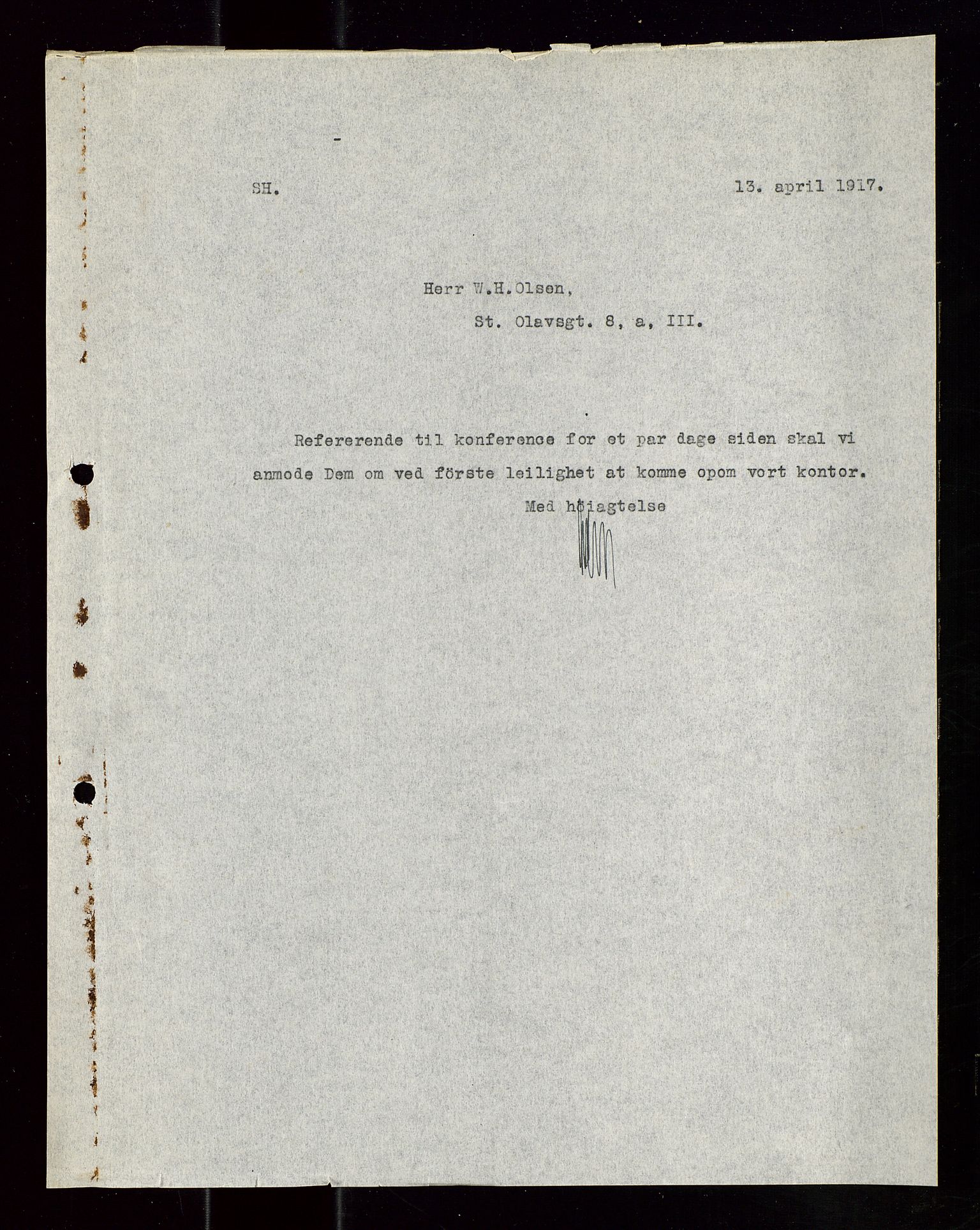 Pa 1521 - A/S Norske Shell, SAST/A-101915/E/Ea/Eaa/L0020: Sjefskorrespondanse, 1917, p. 14