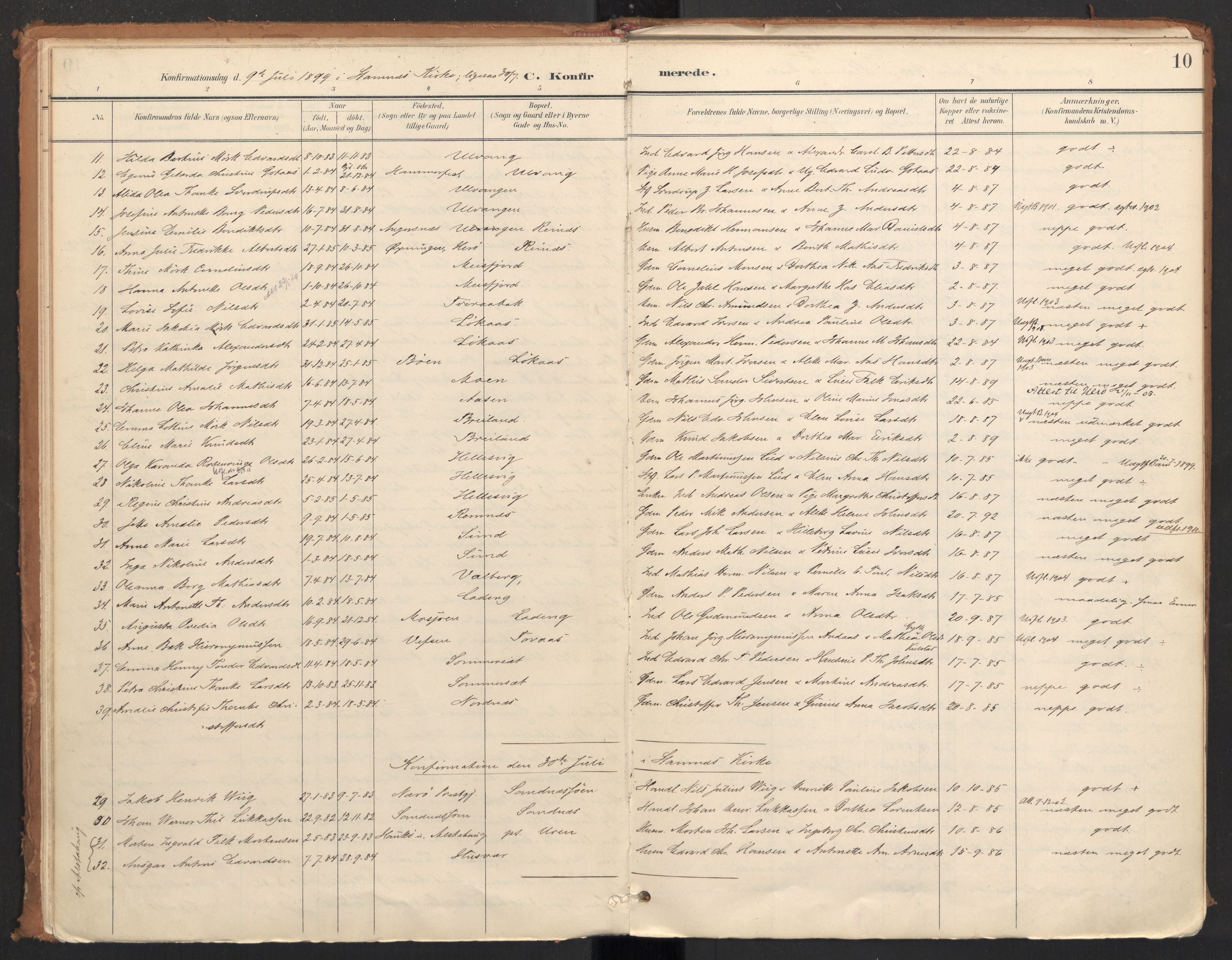 Ministerialprotokoller, klokkerbøker og fødselsregistre - Nordland, AV/SAT-A-1459/831/L0472: Parish register (official) no. 831A03, 1897-1912, p. 10