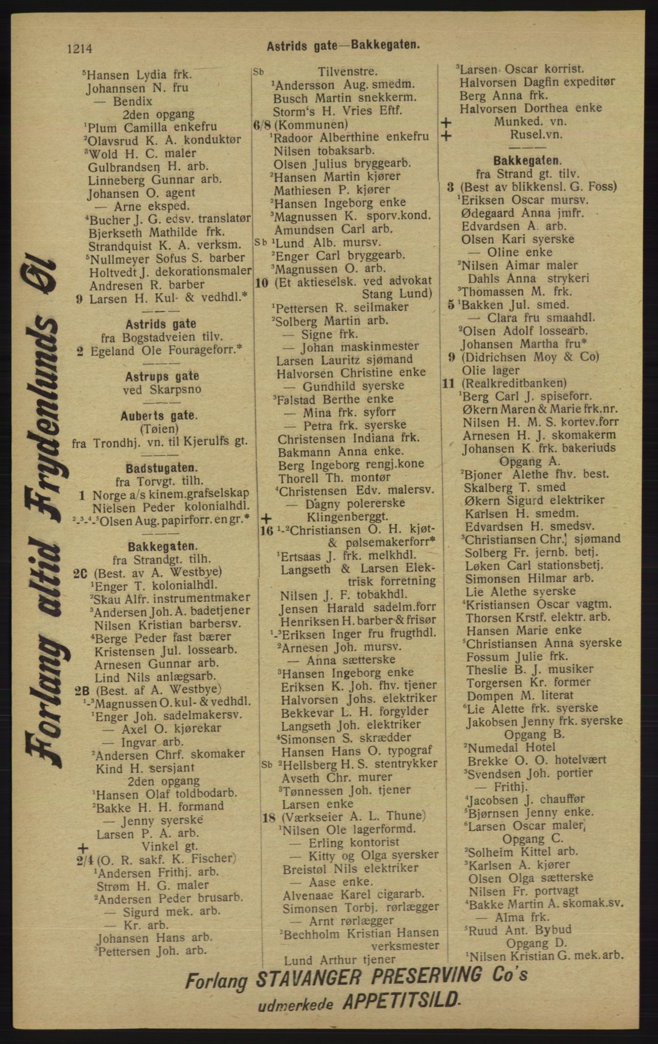 Kristiania/Oslo adressebok, PUBL/-, 1913, p. 1170